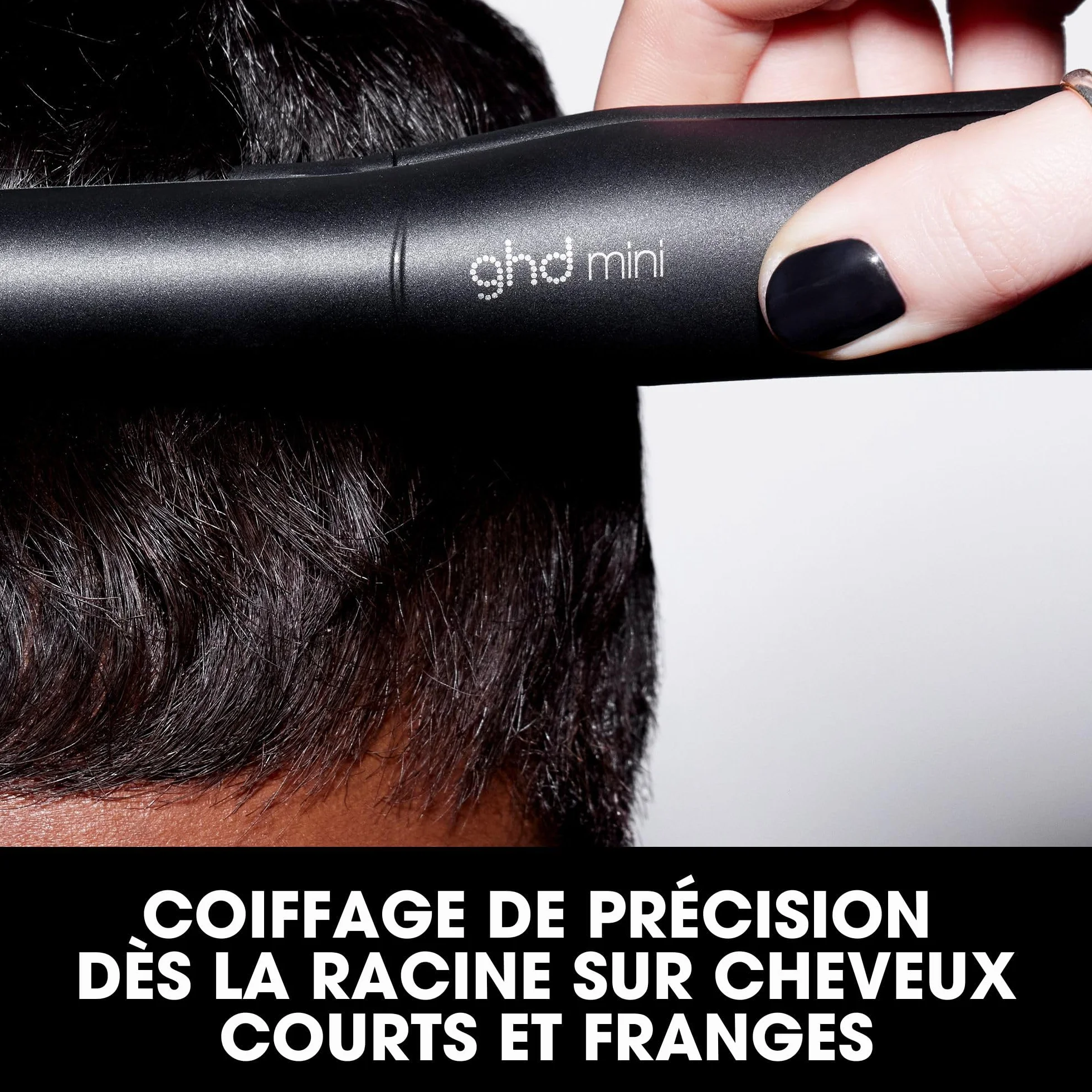 ghd Lisseur cheveux mini Fer à lisser professionnel Noir Plaques 40% plus fines Cheveux 50% plus brillants