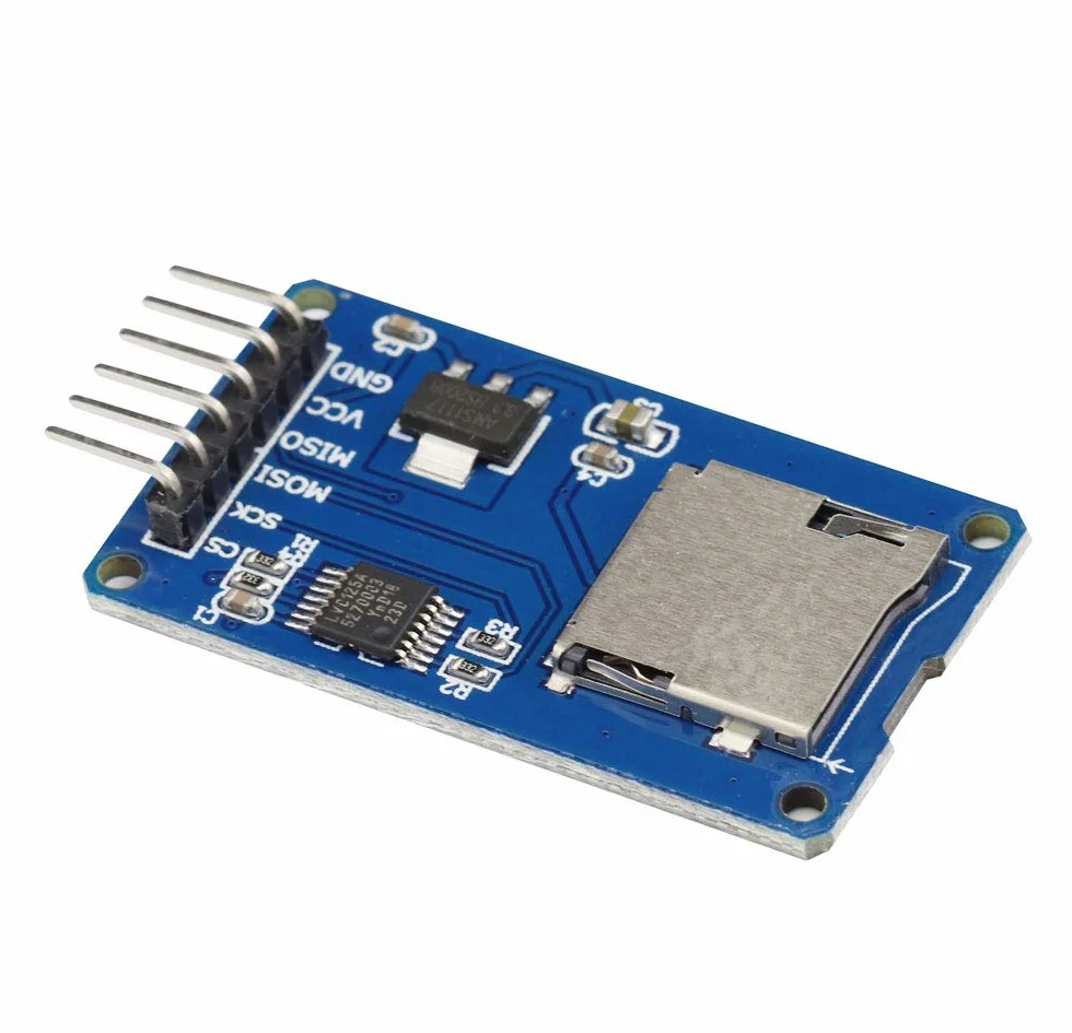 Lot de 10 Modules Carte Micro SD TF Lecture Écriture SPI Interface Driver Board pour Arduino