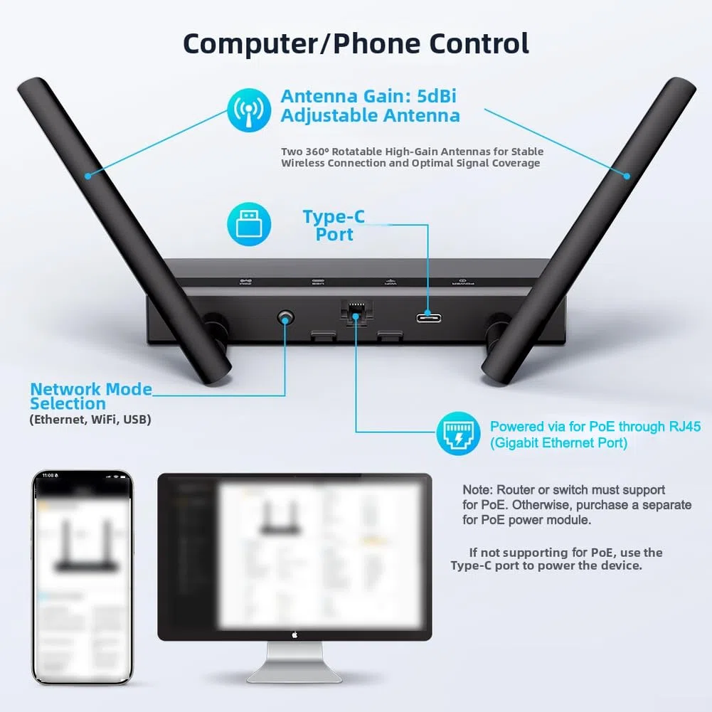 pour passerelle pour zigbee Thread Ethernet WiFi USB pour Smart Home