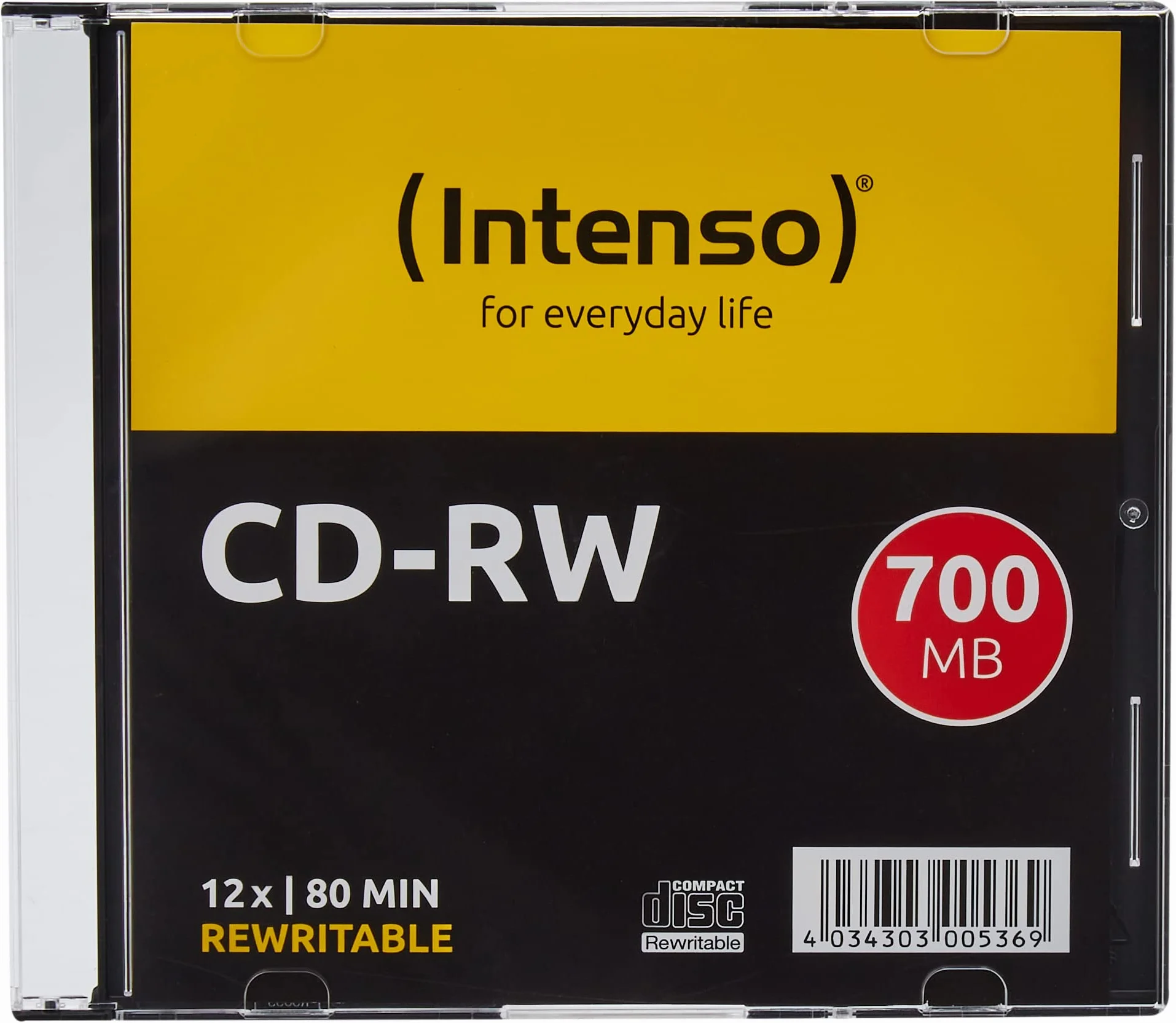 Intenso 700MB 52x CD-R Cake Box Pack de 10 Anti-Scratch