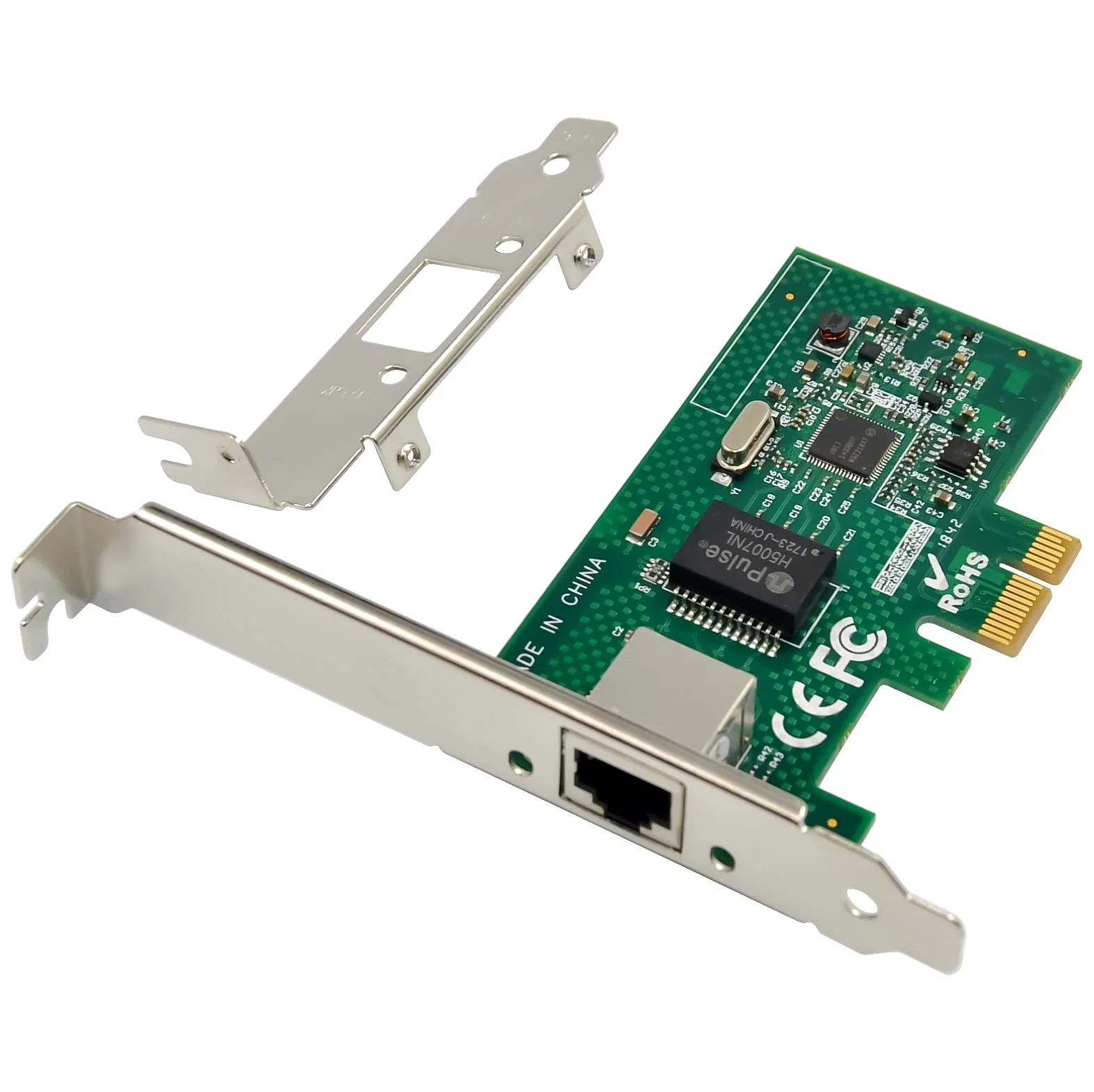 Carte réseau PCIe Gigabit 1000 m PCI Express Ethernet avec Intel I210AT LAN NIC pour prise en charge PXE pour Windows/Windows Server/Linux (design de protection Lightning) (ST729)