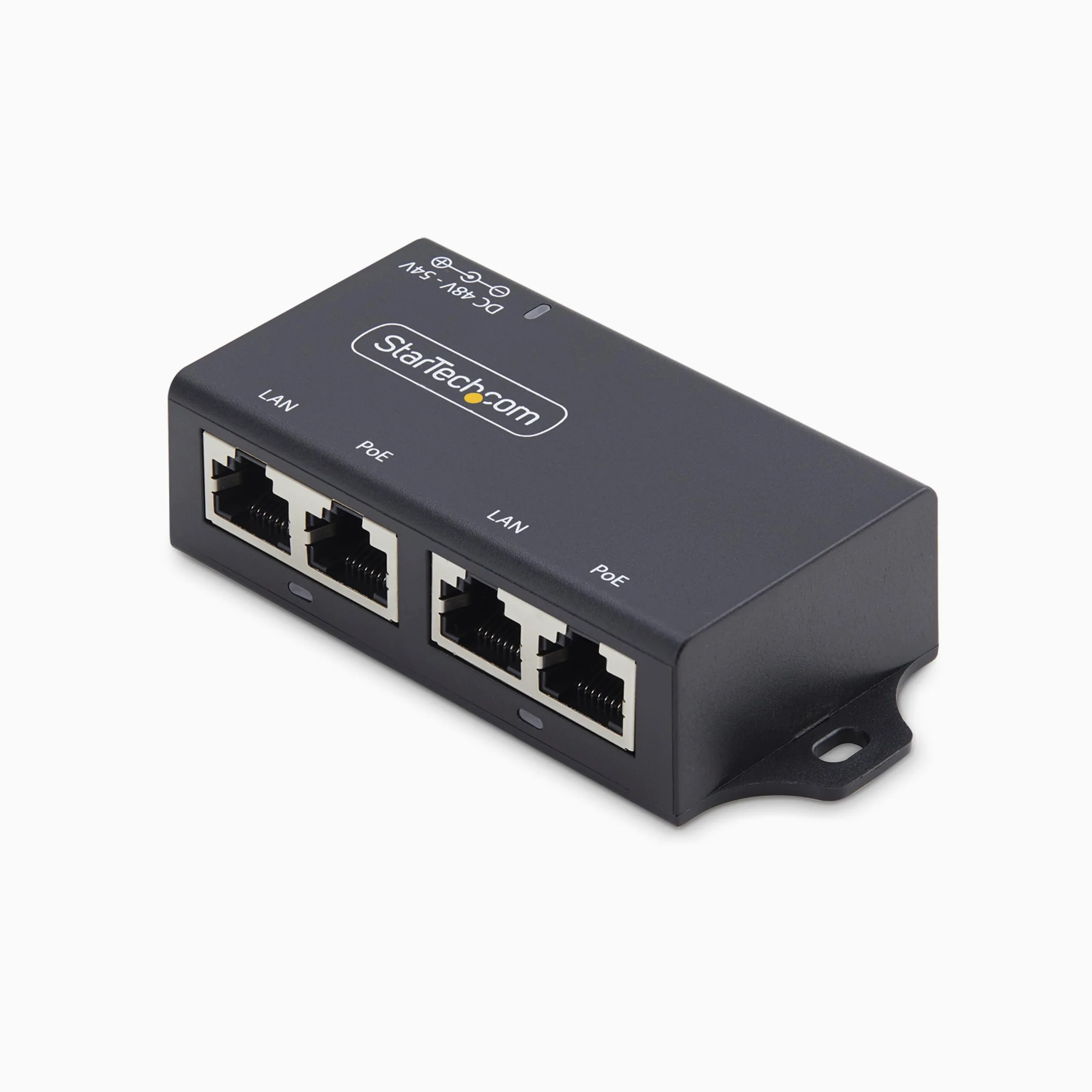 StarTech Injecteur PoE+ Midspan 2 Ports 30W 802.3af/at (AF221CE-POE-INJECTO | 10/100/1000Mbps, Ethernet 1Gbps, Montage mural, Protection ESD niveau 4, Cat5/5e/6/6a