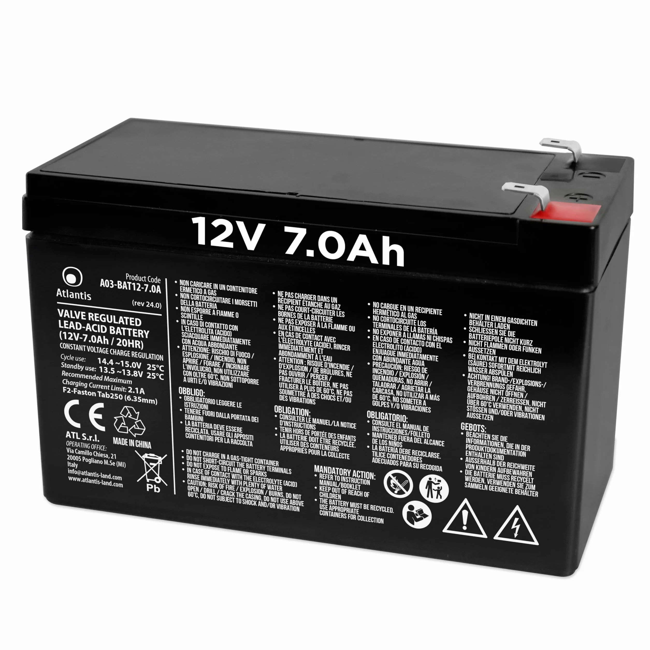 BATTERY FOR UPS ATLANTIS