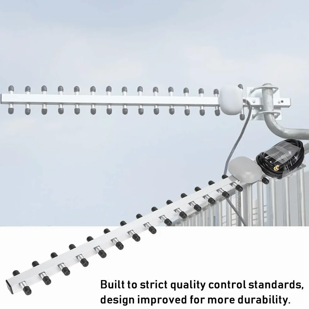 Luqeeg Antenne Directionnelle Yagi 4G 16 Unité 25dBi Routeur sans Fil à Gain élevé Carte Réseau Antenne Directionnelle Yagi