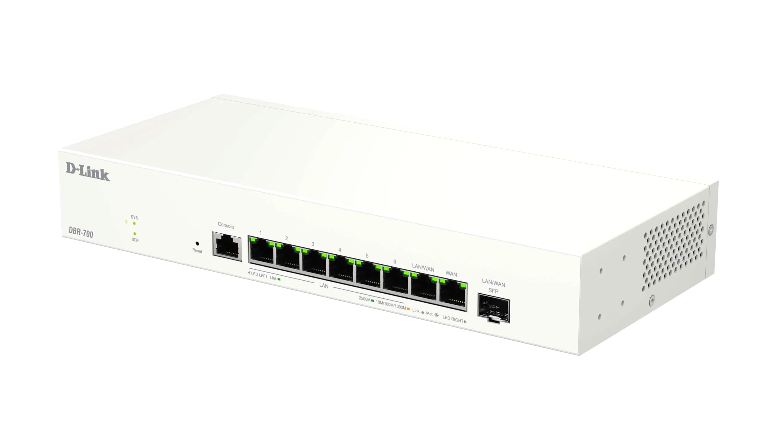 D-Link DBR-700 Routeur Professionnel – Dual WAN 2,5G, Équilibrage de Charge & Basculement, VPN (IPSec, WireGuard, OpenVPN), Pare-feu, Port SFP, Gestion Centralisée Jusqu’à 15 Points d’Accès