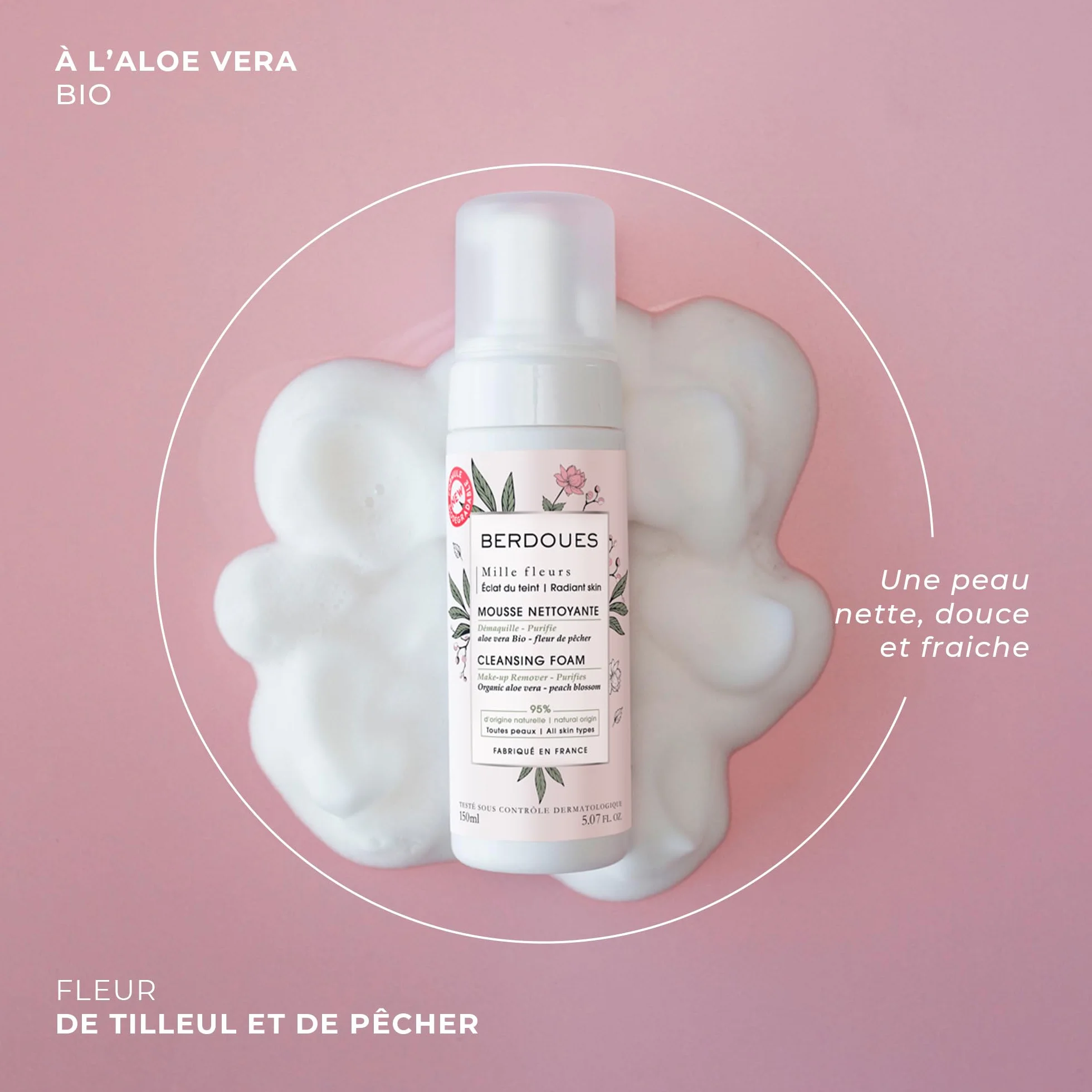 Berdoues Mille Fleurs Espuma Limpiadora Desmaquillante 150 Ml