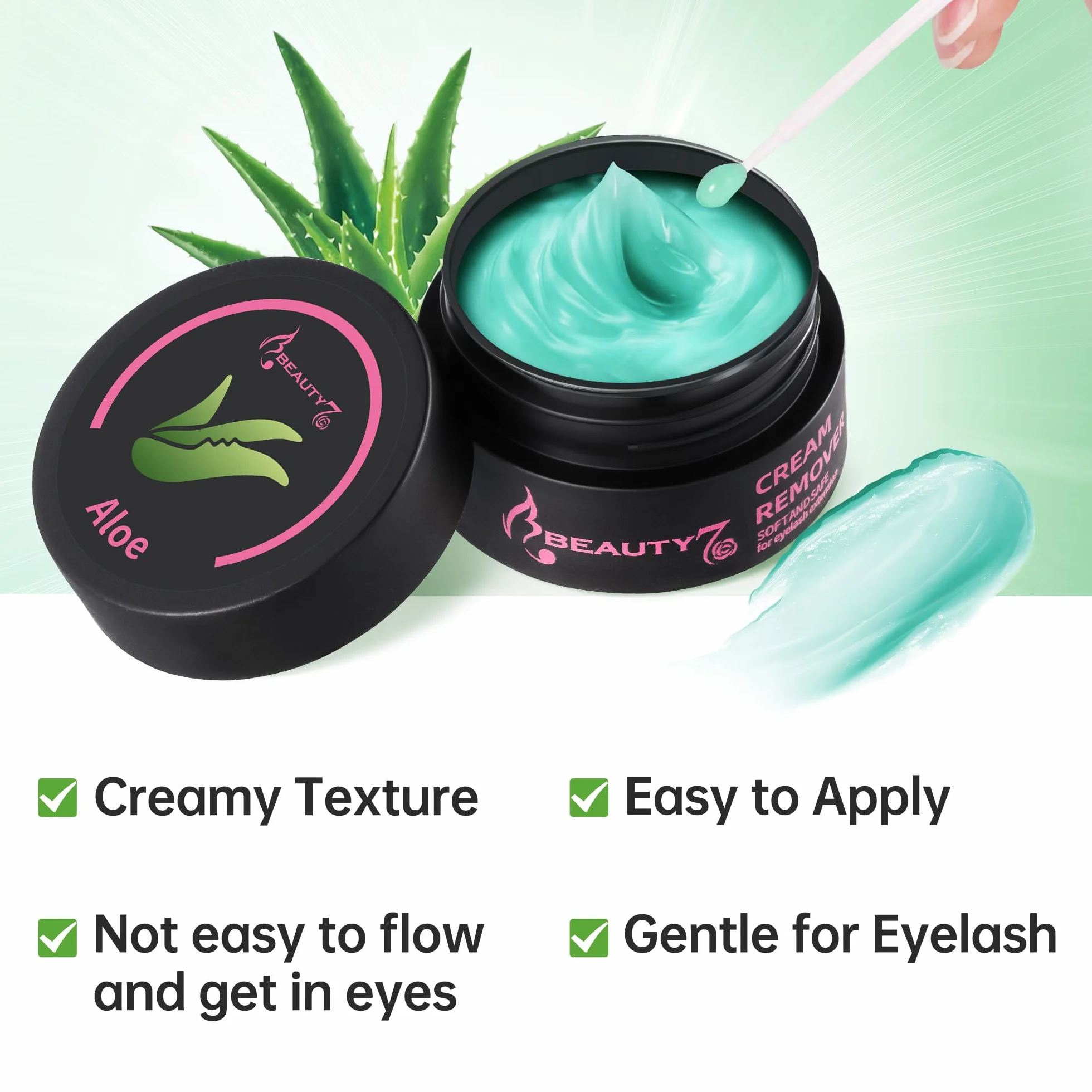 Crème démaquillante 5g Dissolvante Colle Pour Extensions de Cils Arôme d'aloès