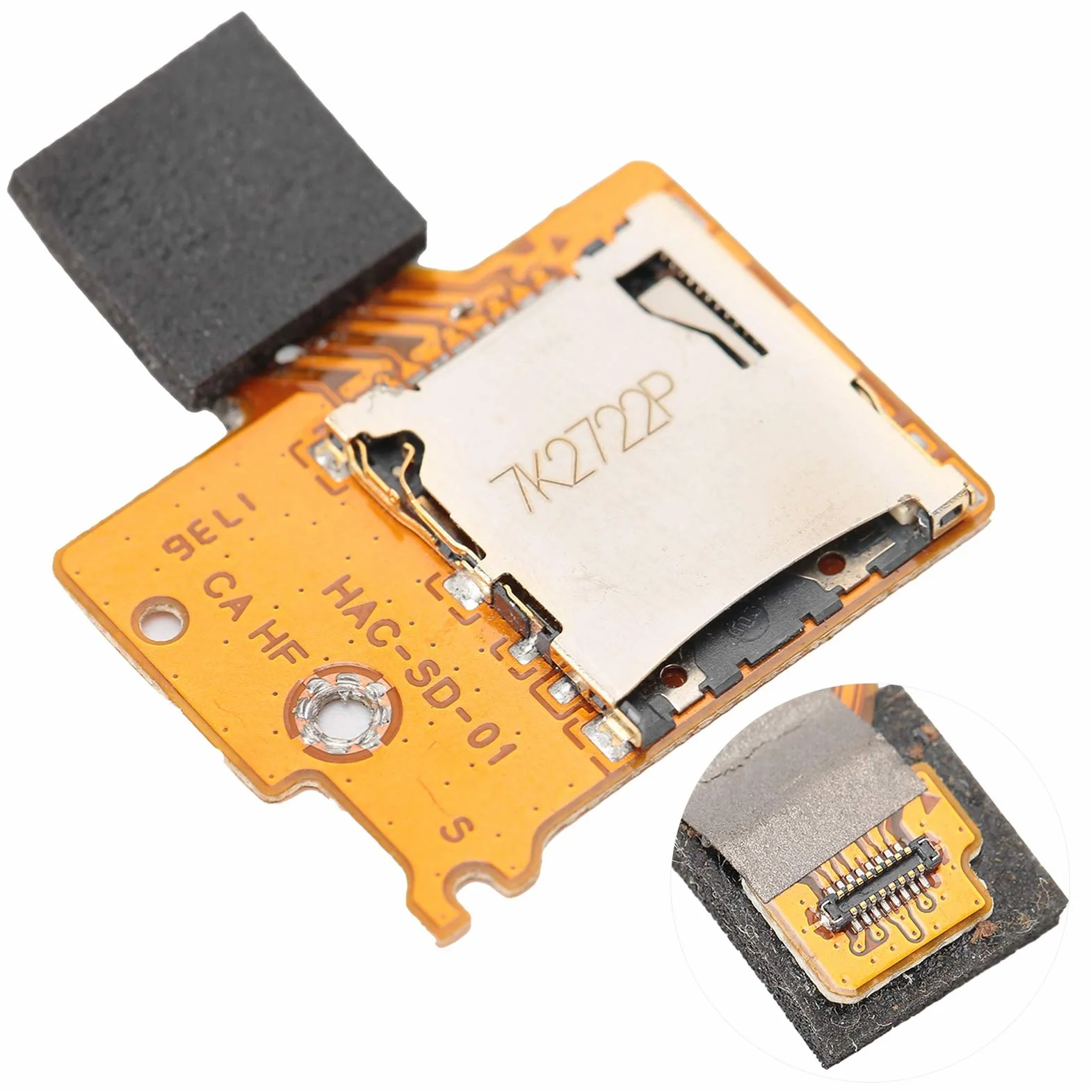 Carte de prise de plateau de lecteur de carte mémoire de remplacement pour Switch Lite Console NS