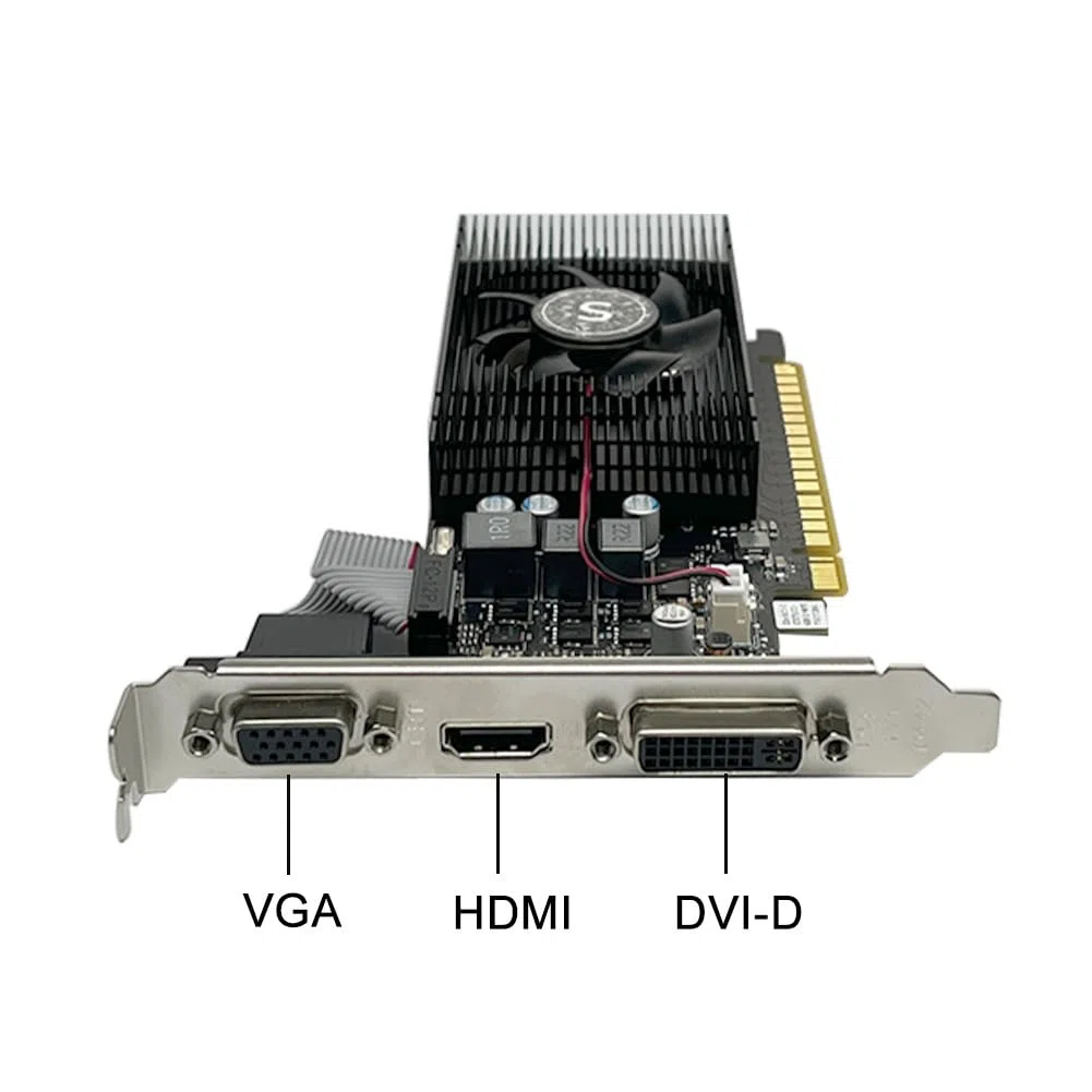 GTX 750 Ti Carte Graphique 4 Go 128 Bits DDR3, HDMI, VGA, DVI, Low Profile Carte Video PC, GPU, PCI Express x16, DirectX 12