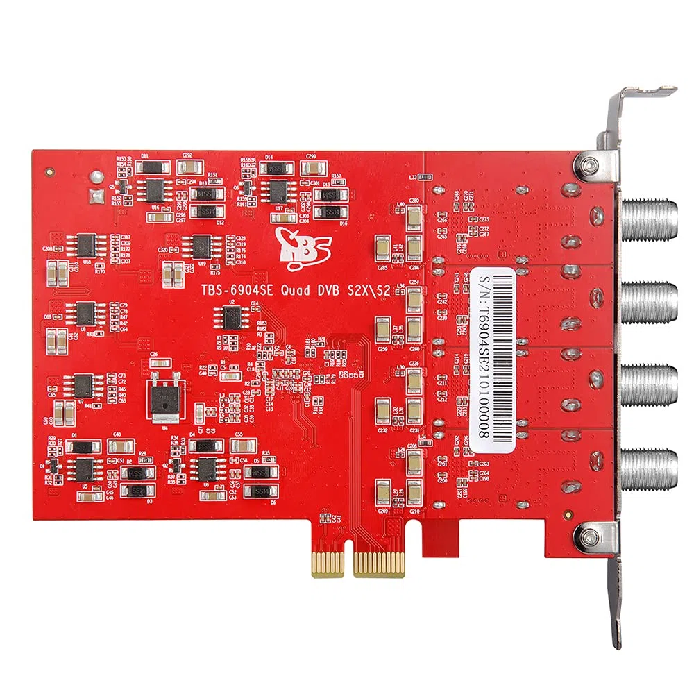 TBS DVB-S2/S Quad Tuner carte PCIe pour satellite TV en direct