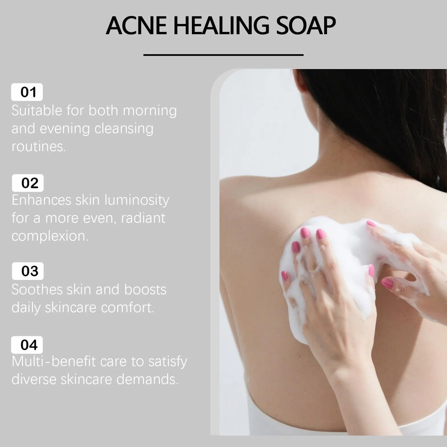 Bacne Out Bar Soap with Turmeric Brightening Body Wash Natural Clean Soap Bar