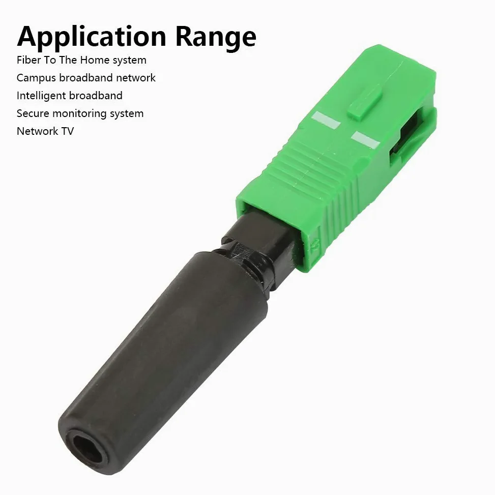 Adaptateur de Connecteur intégré de Fibre Optique SC/pour FTTH, Performances Stables, Protection Intégrée, 100 Pièces pour Instrument à Fibre Optique