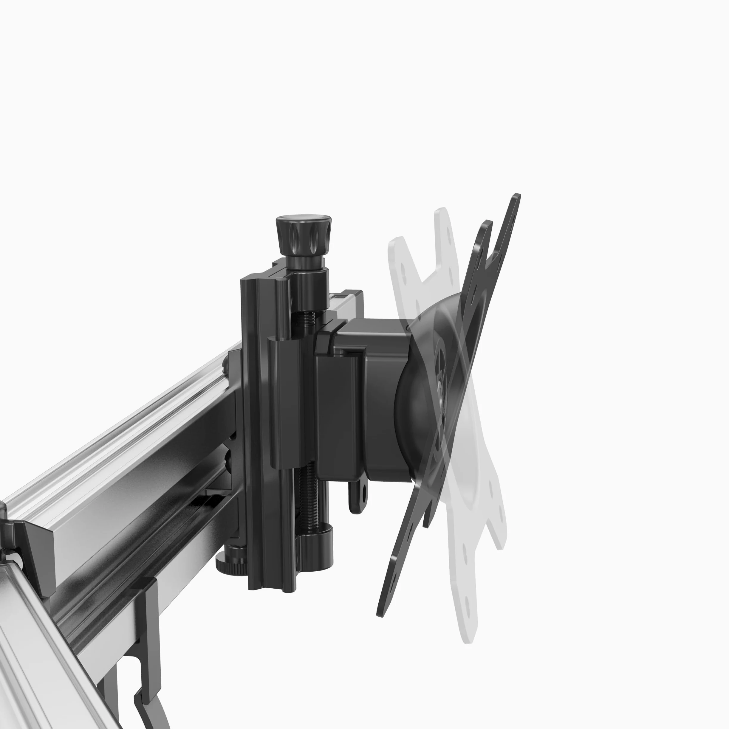HFTEK Support de Bureau Table pour Trois moniteurs de 15" à 27" avec VESA 75/100 (MP230C-N)