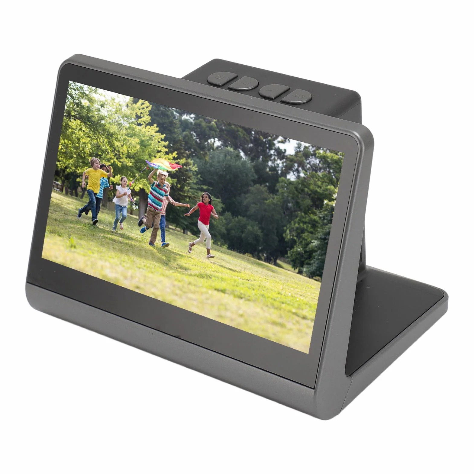 Scanner de Film, Scanner de Film et de Diapositives avec écran LCD 7 Pouces, Convertit 135 Diapositives Monochromatiques de Film Super8 126KPK 110 en Photos Numériques JPEG 48MP,
