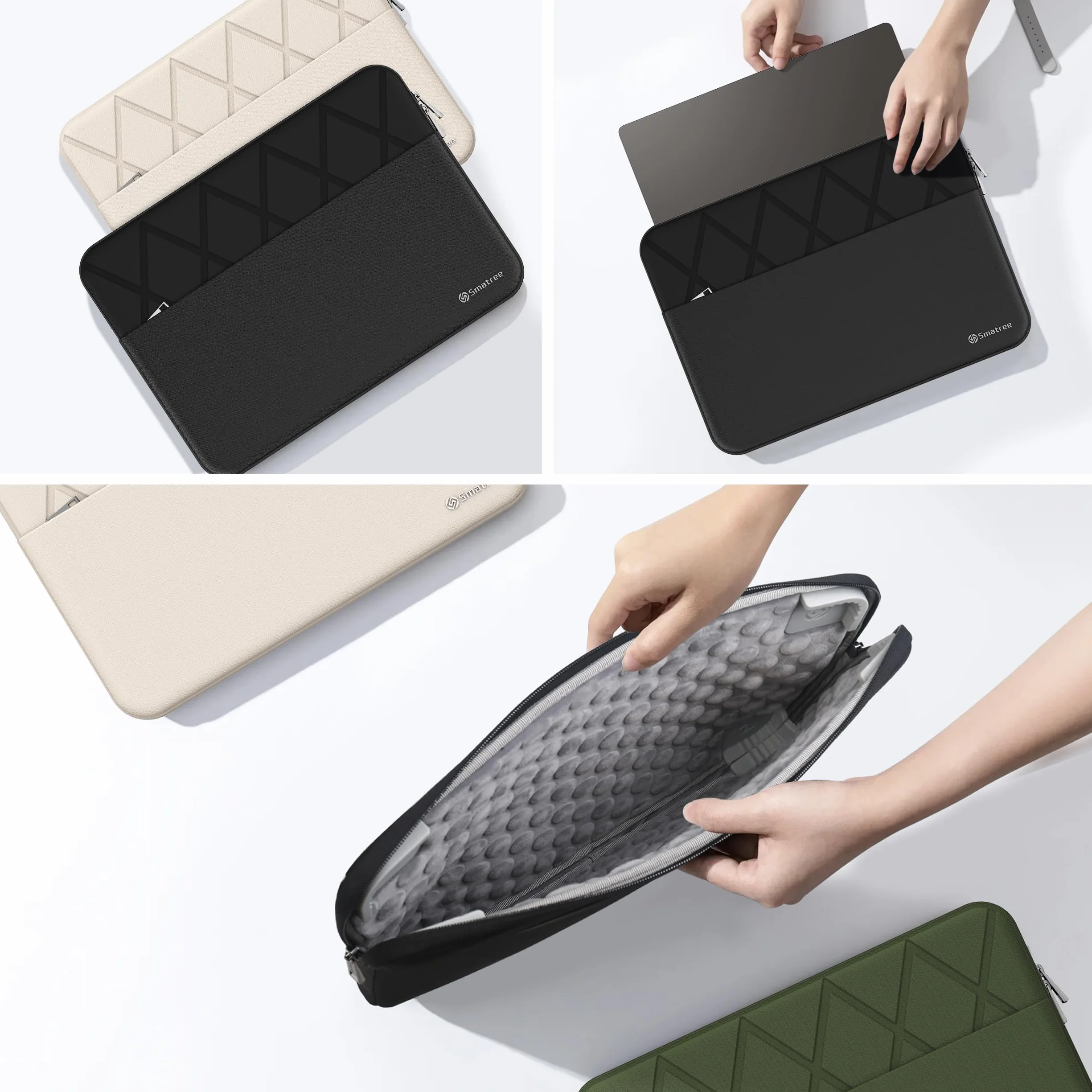 Smatree Housse pour Ordinateur Portable 14 Pouces OLED ASUS Vivobook S14 M5406/S5406 Copilot+, Zenbook 14 UX3402/14 Flip, Zenbook 14X UX5400/UX5401 (E413)