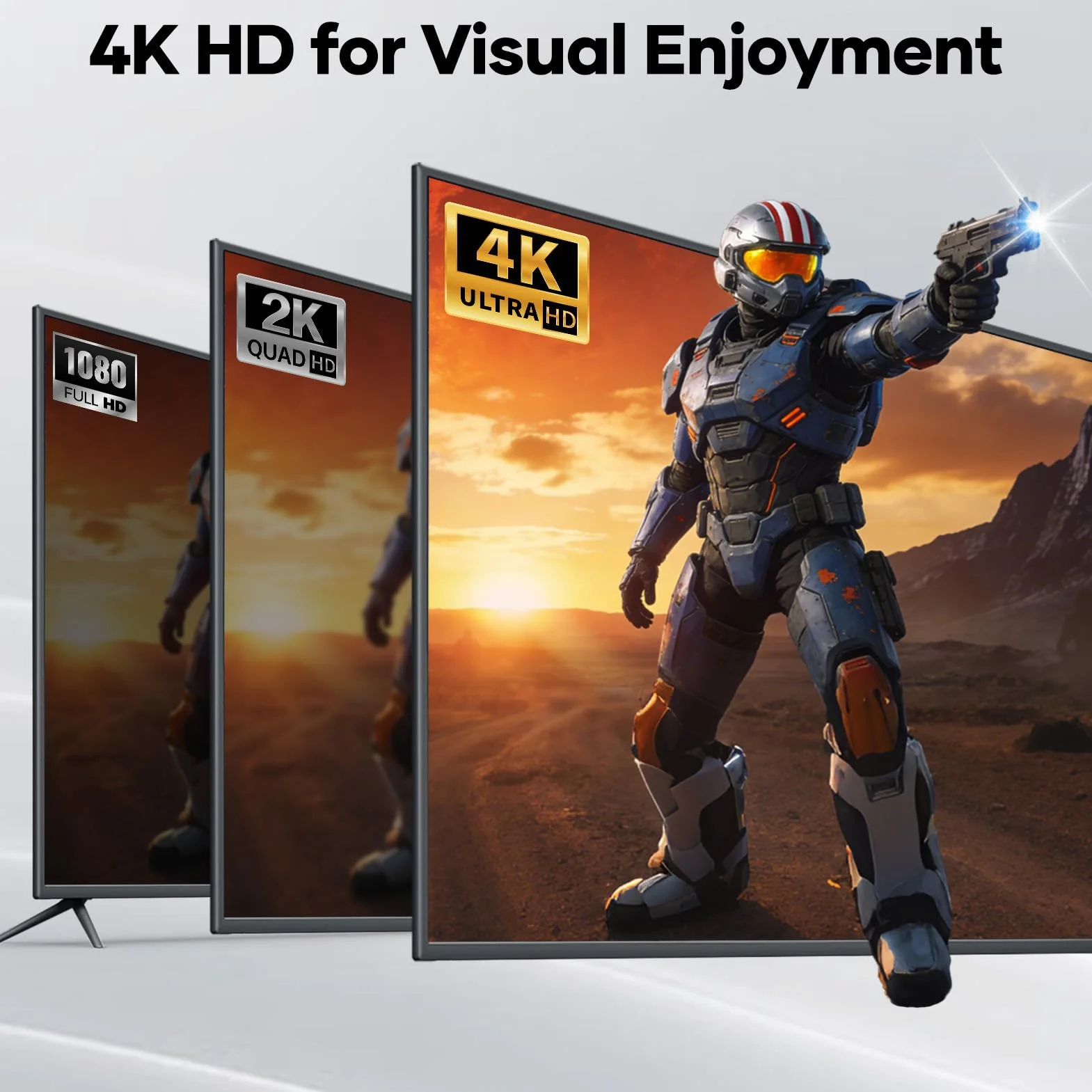 4K Adaptateur DisplayPort vers HDMI, Convertisseur Unidirectionnel DP mâle vers HDMI Femelle Gris