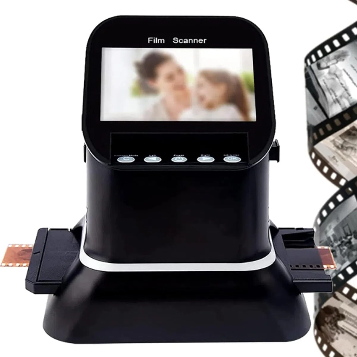 Scanner numérique de films et diapositives 22 MP, convertit les films et diapositives 135, 126, 120 et 127 en négatifs, photos couleur, noir et blanc et format JPG, écran LCD 4,3 pouces, scanner