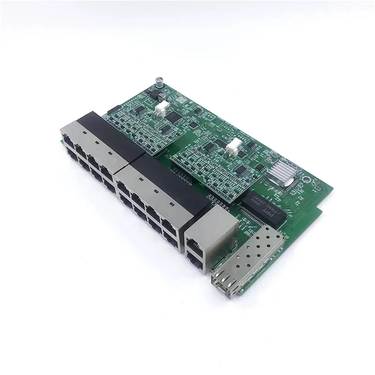 Commutateur 16 ports 10/100/1000 M PoE 48 V (250 W-300 W) 802.3AT/AF avec 2 ports NVR UPLINK de 1000 m avec 1 SFP 1000 M