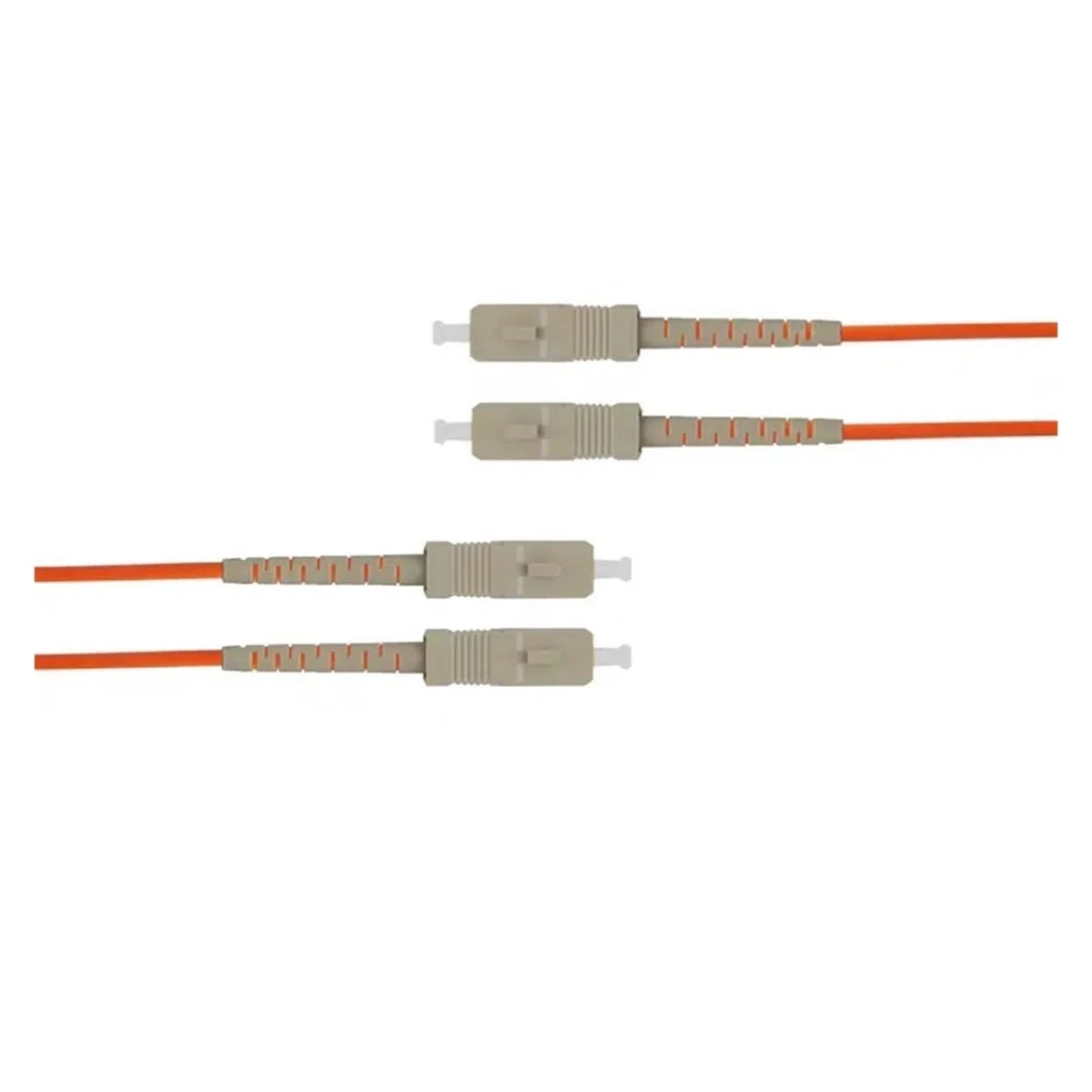 Câble de raccordement en fibre optique 2,0 mm ou 3,0 mm LC/ST/SC/FC UPC multimode Dual Core 5 mètres (LC UPC-ST UPC)