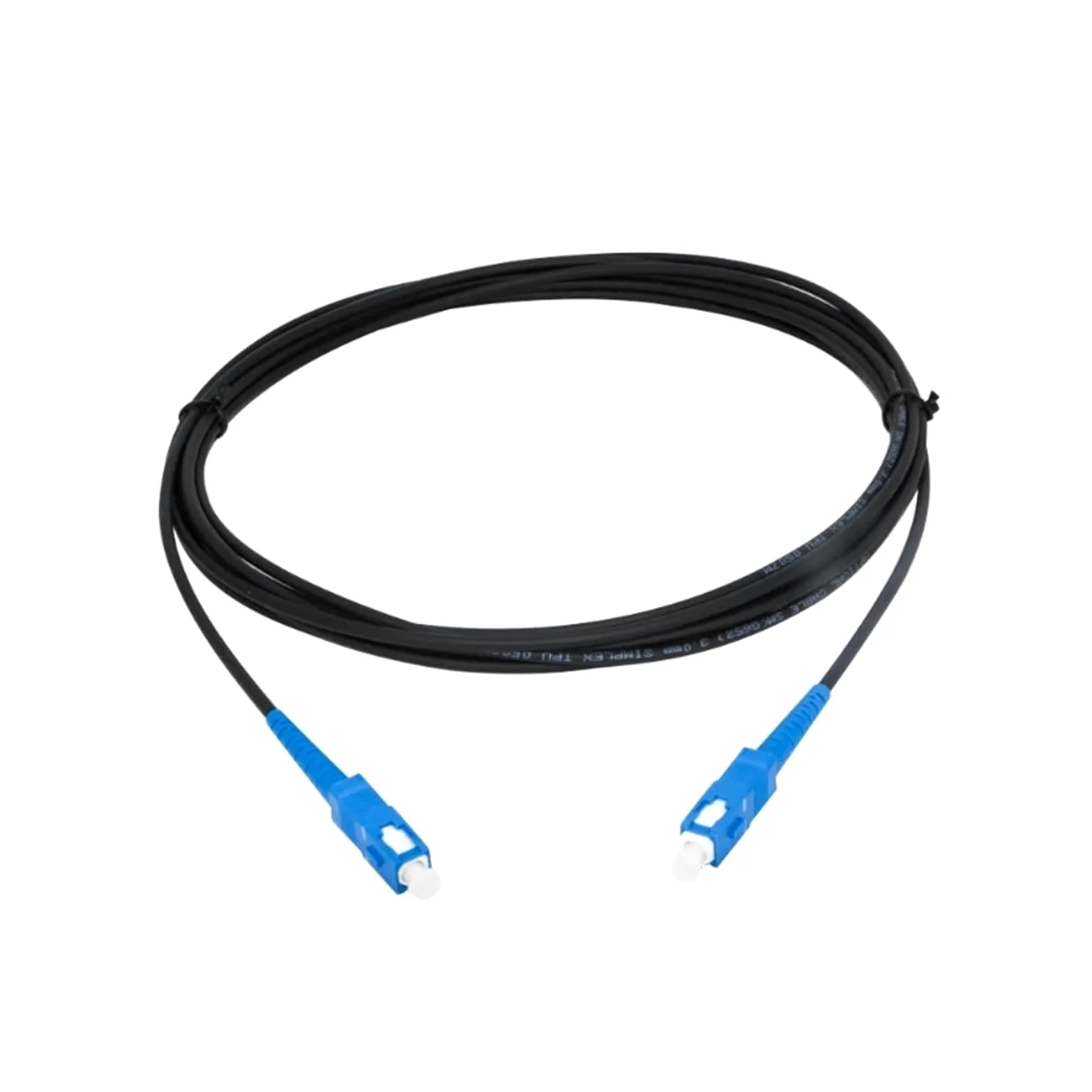 Câble à fibre optique extérieur, cordon de raccordement, sur site, monomode, monoconducteur 150 m-250 m(TPU SC-SC 200meters)