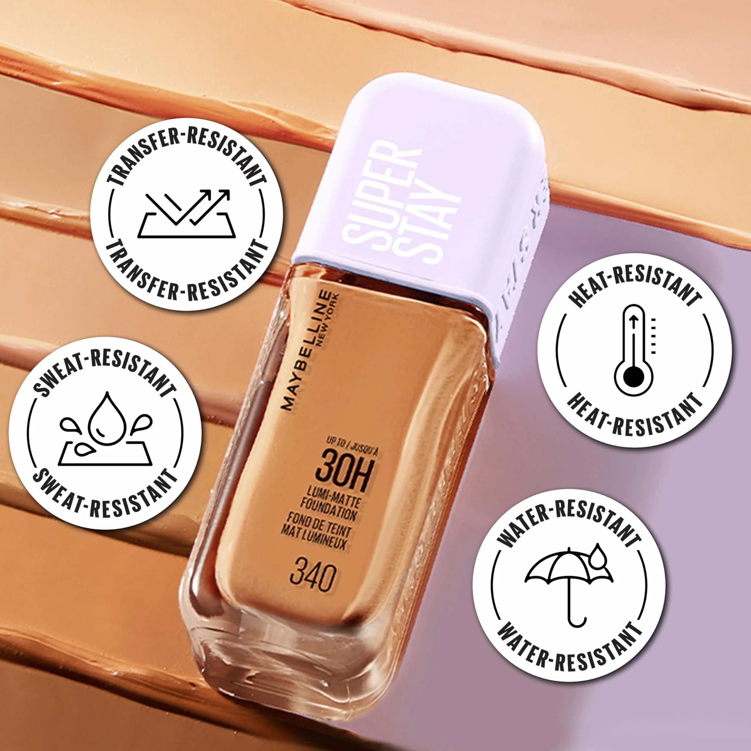 Maybelline New York Superstay 30H Lumi-Matte Fond de Teint Liquide Longue Tenue Teinte 119 35ml