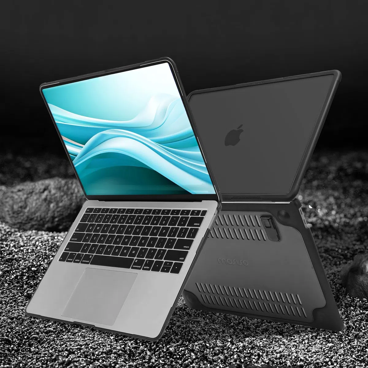 MOSISO Coque Compatible avec MacBook Air 13 Pouces M1 2021 2020 2019 2018
