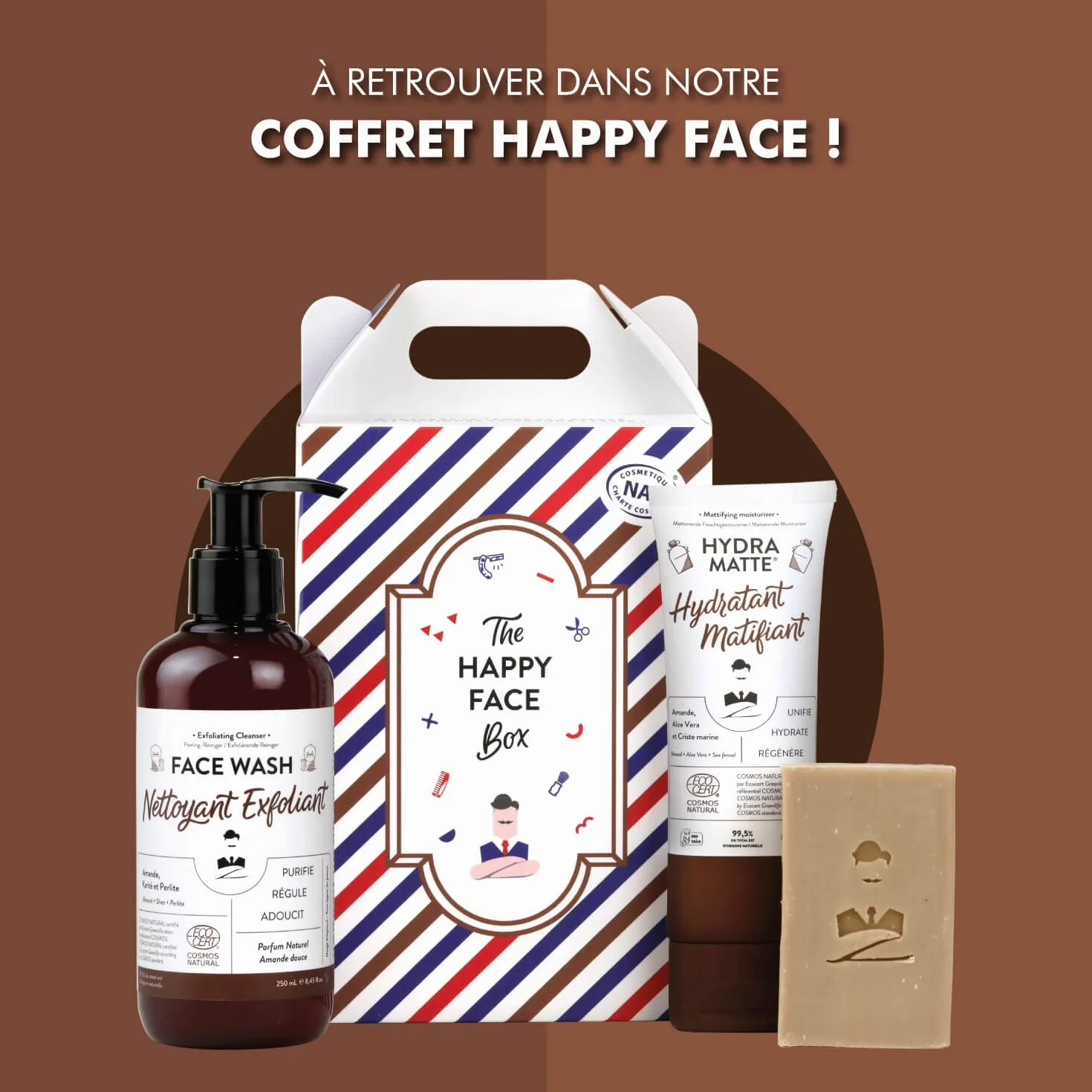 Monsieur BARBIER Nettoyant Exfoliant Visage Homme 250mL Gommage Naturel Végan Français