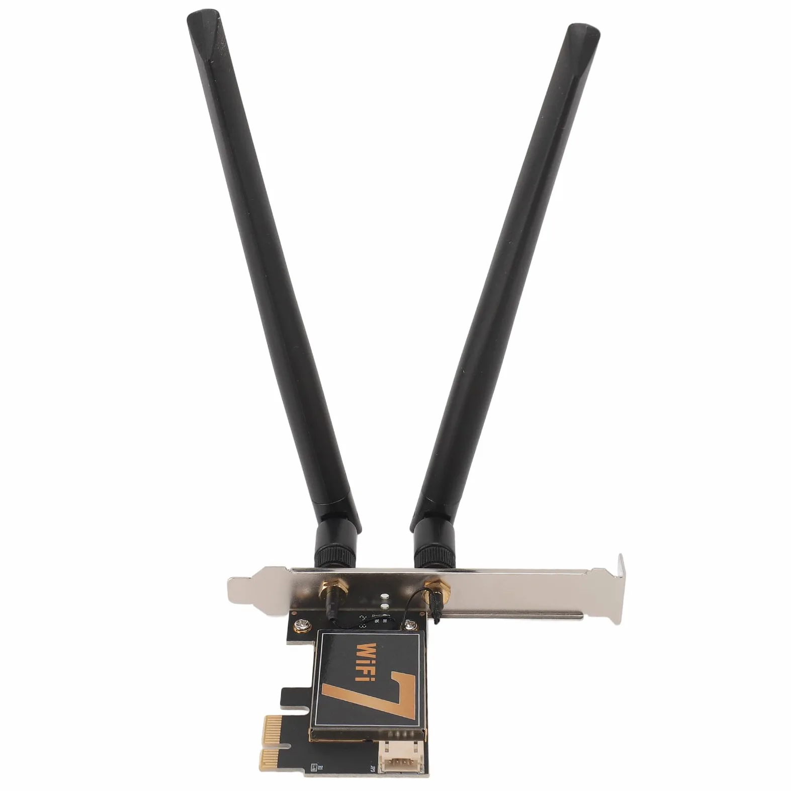 Zunate Carte WiFi PCI Ex1 pour PC de Bureau, Adaptateur Réseau Fil BE200NGW 8774Mbps WiFi 7 Bluetooth 5.4, Adaptateur Réseau PCI Express avec Antenne 8DB, Prend en Charge 2,4G/5G/6G, MU-MIMO et