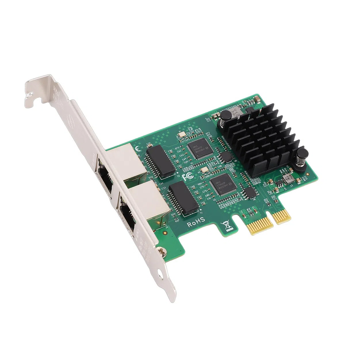 Ausla Carte Réseau Gigabit Double RJ45, I210AT