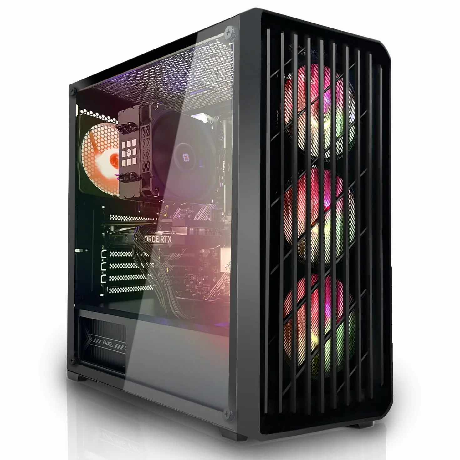 SYSTEMTREFF PC Gamer Basique - AMD Ryzen 7 5700X - RTX 3050 6Go