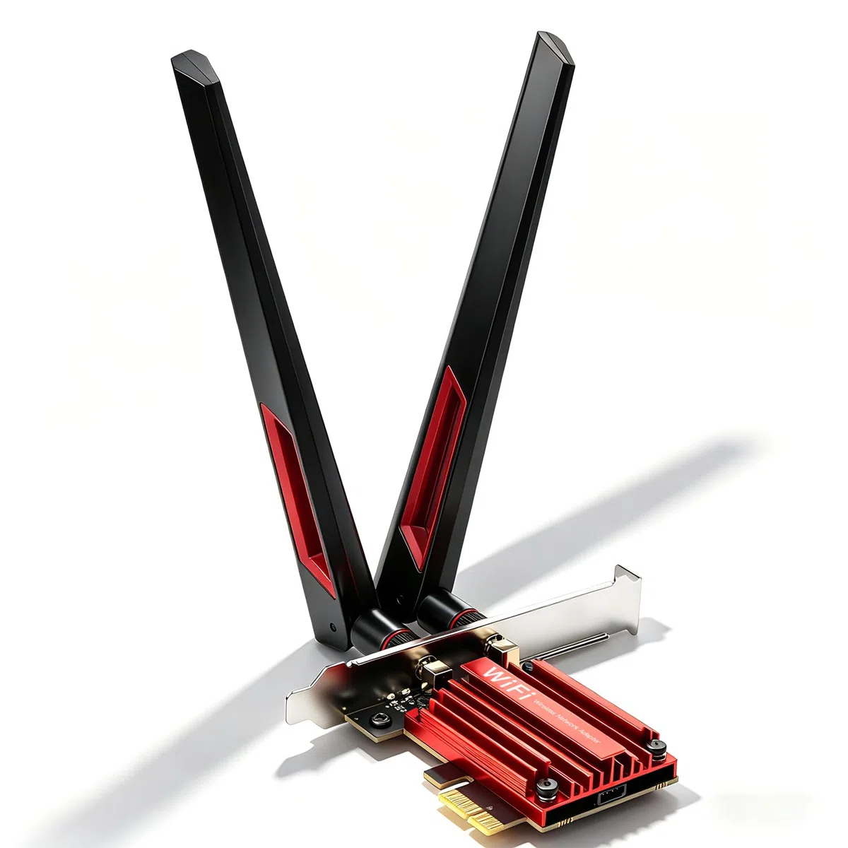 Carte sans fil WiFi 7 PCIe, Tri-Band 802.11be BE5400 MT7925, Bluetooth 5.4, Windows 10/11 WPA3, faible latence haute vitesse pour PC de jeu de bureau