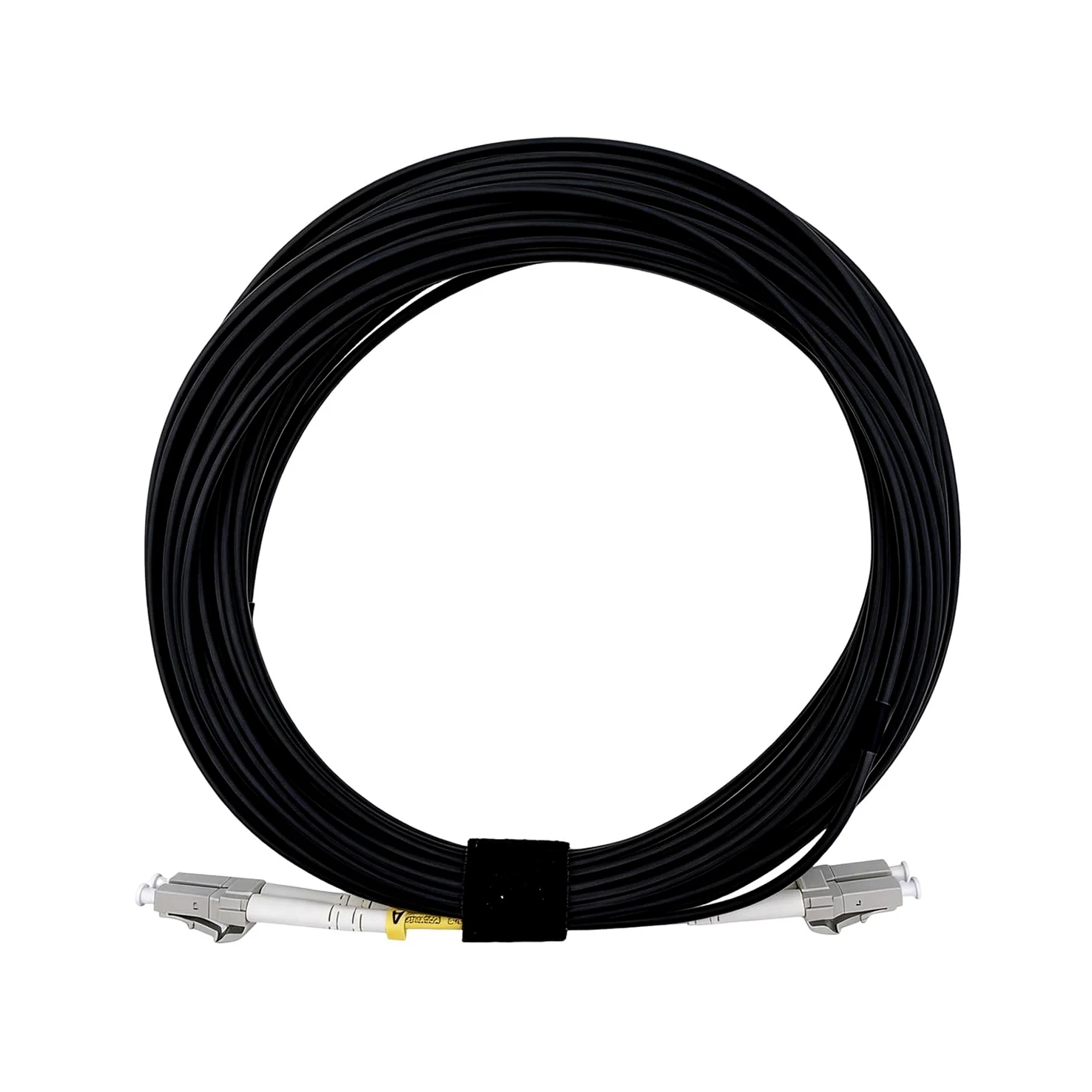 100m Câble Fibre Optique LC UPC vers LC UPC OM3 Duplex Multimode 50/125 µm LSZH Noir 5mm Faible Atténuation pour Routeur ONT et Centre de Données