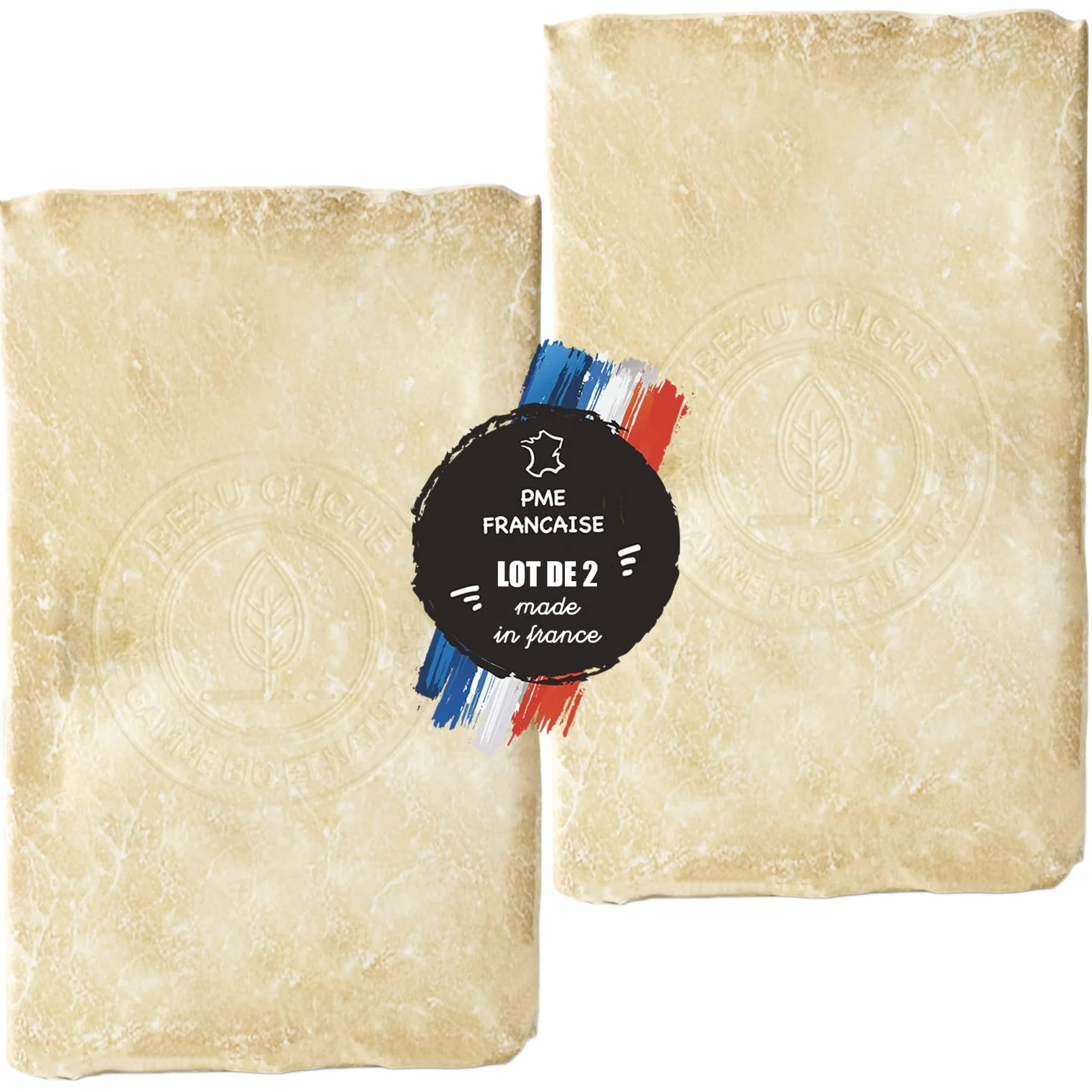 Savon au lait de chèvre frais Bio Fabrication Française Peaux sensibles Lot de 2 (2x100g)