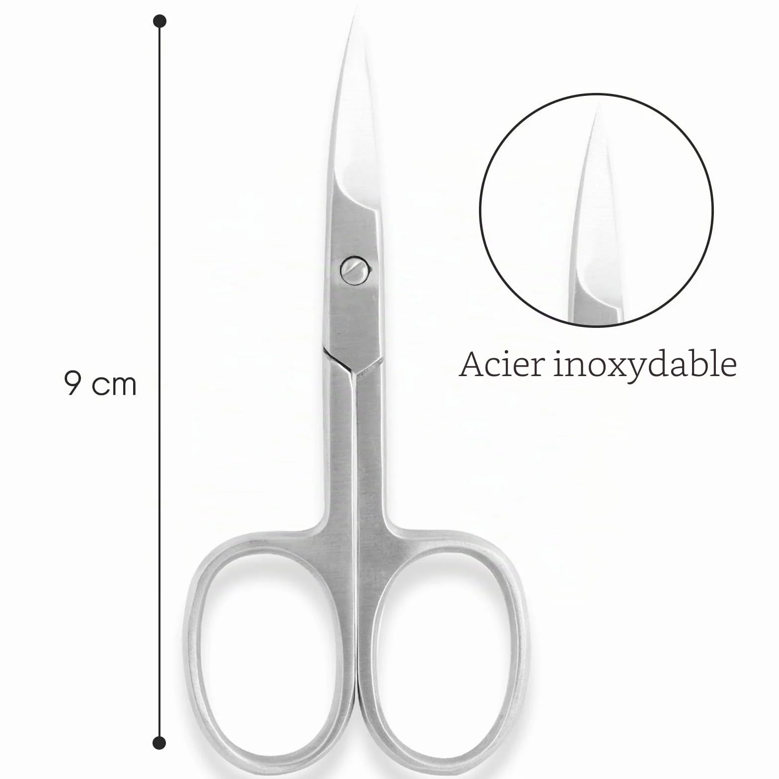 SS INSTRUMENTX Ciseaux à ongles professionnels à lame incurvée pour ongles épais