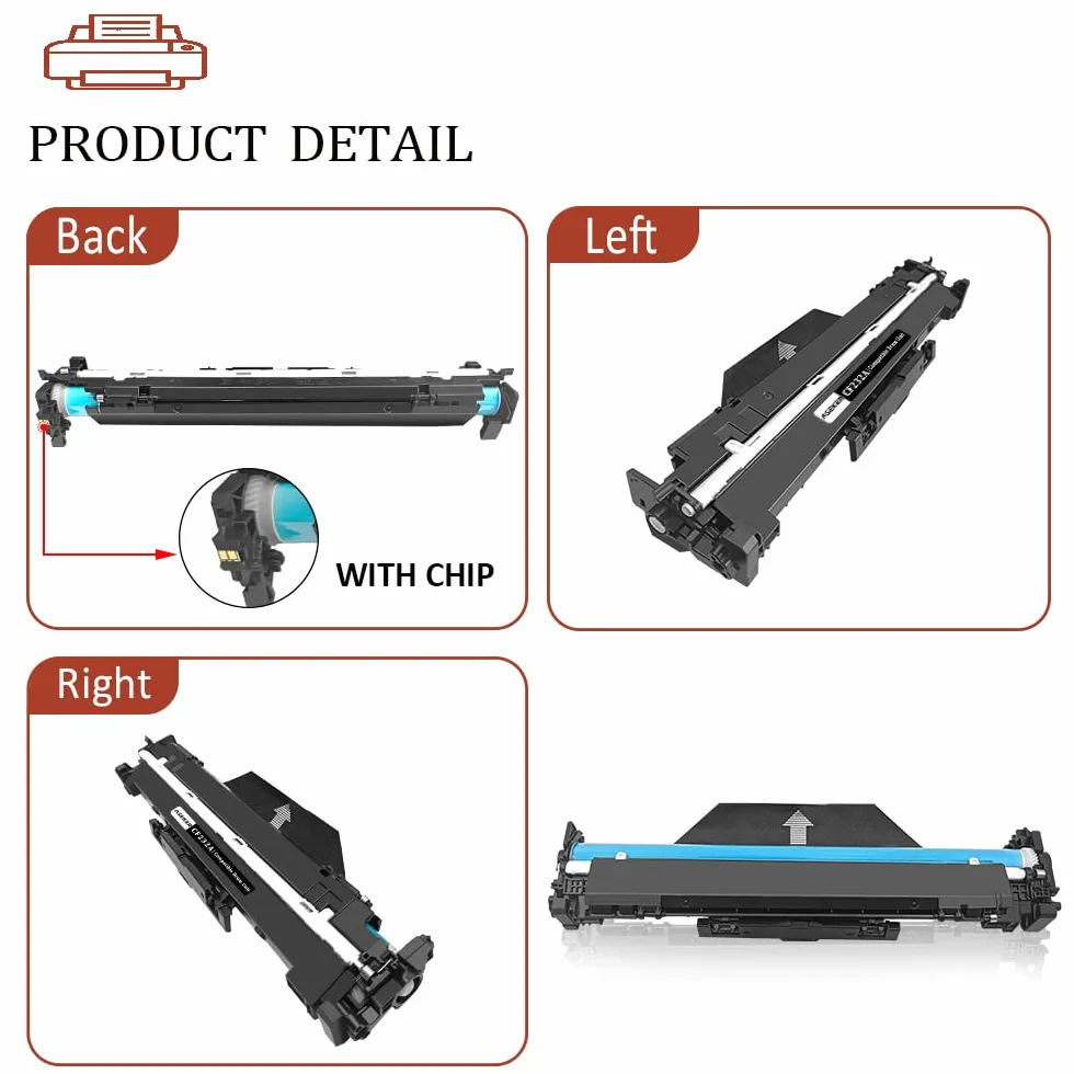 CF232A Cartouche de Tambour Compatible 32A pour HP M118 M118dw M203d M203dn M203dw M203 M220 MFP M148 M148dw M148fdw M140 M227fdn M227fdw M227sdn M227 Imprimantes 23000 Pages Noir