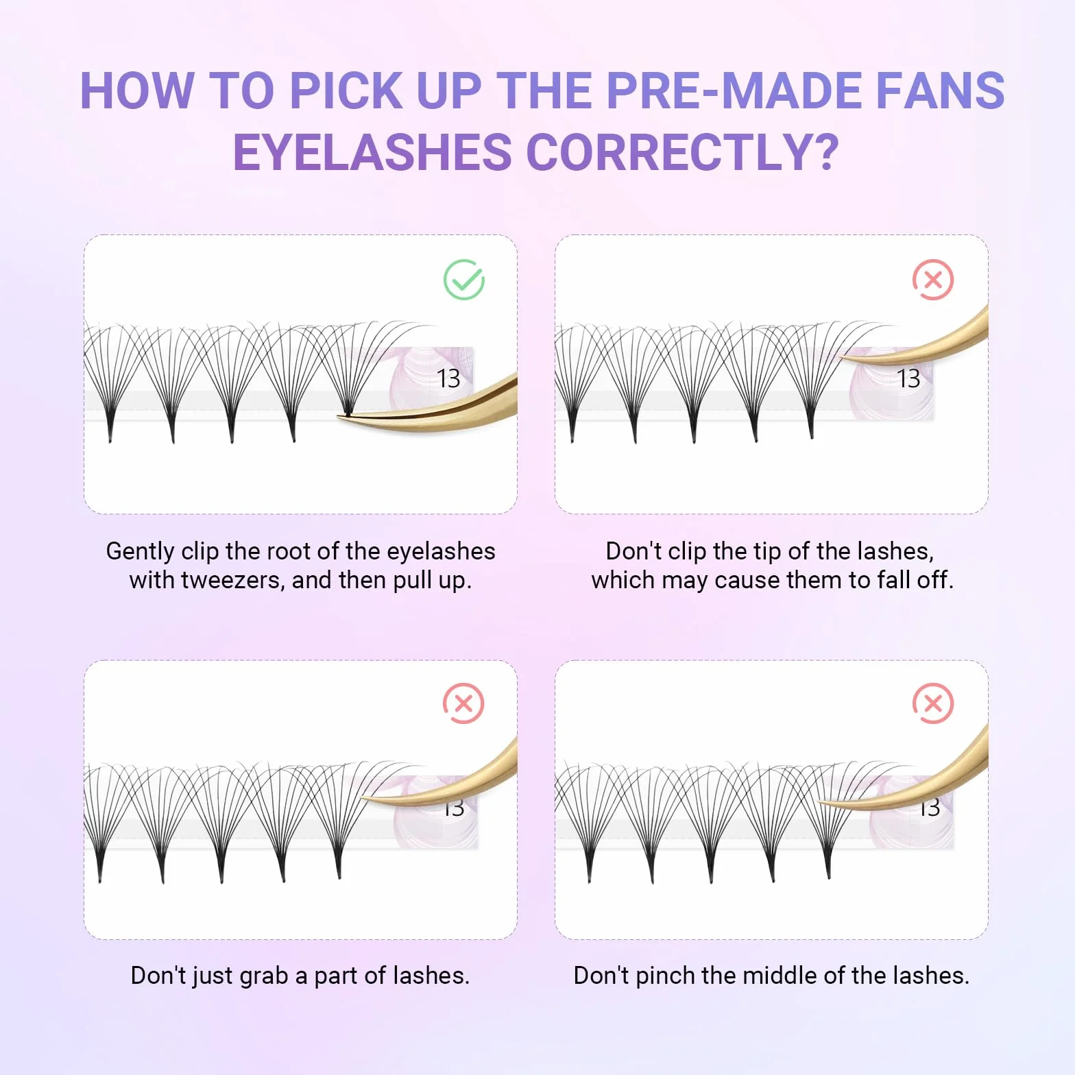 NAGARAKU 10D Extension Cils Prefait Bouquet 320 Fans Volume Russe Longue Tige Éventails Préfabriqués Base Mince Pointue Cils Naturels Moelleux Premade Fans Eyelash Noir 16 Rows Boîte XL 0.07 D 9-14mm