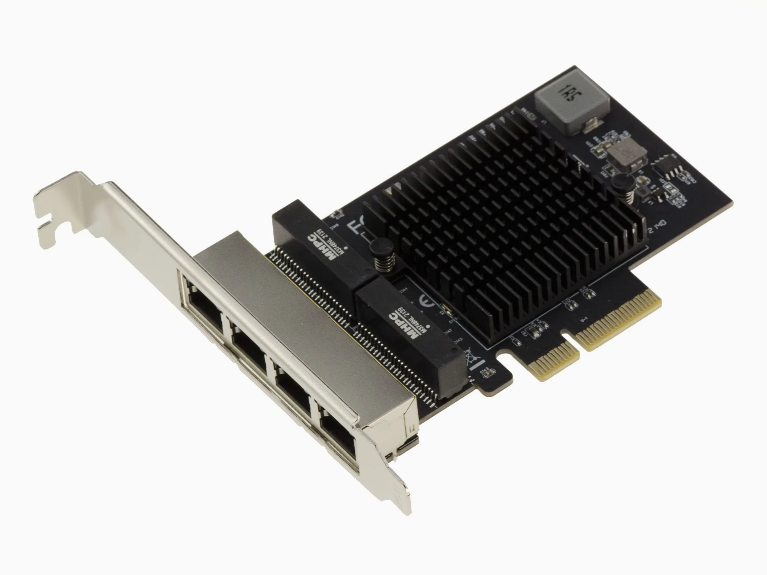 KALEA-INFORMATIQUE Carte PCIe 2.5 LAN Quad Gigabit ethernet 10 100 1000 2500 1G 2.5G 4 Ports RJ45. avec Chipset Realtek RTL8125 | Carte réseau PCIe quatre ports RJ45 2,5 Gigabit Ethernet avec chipset Realtek RTL8125.