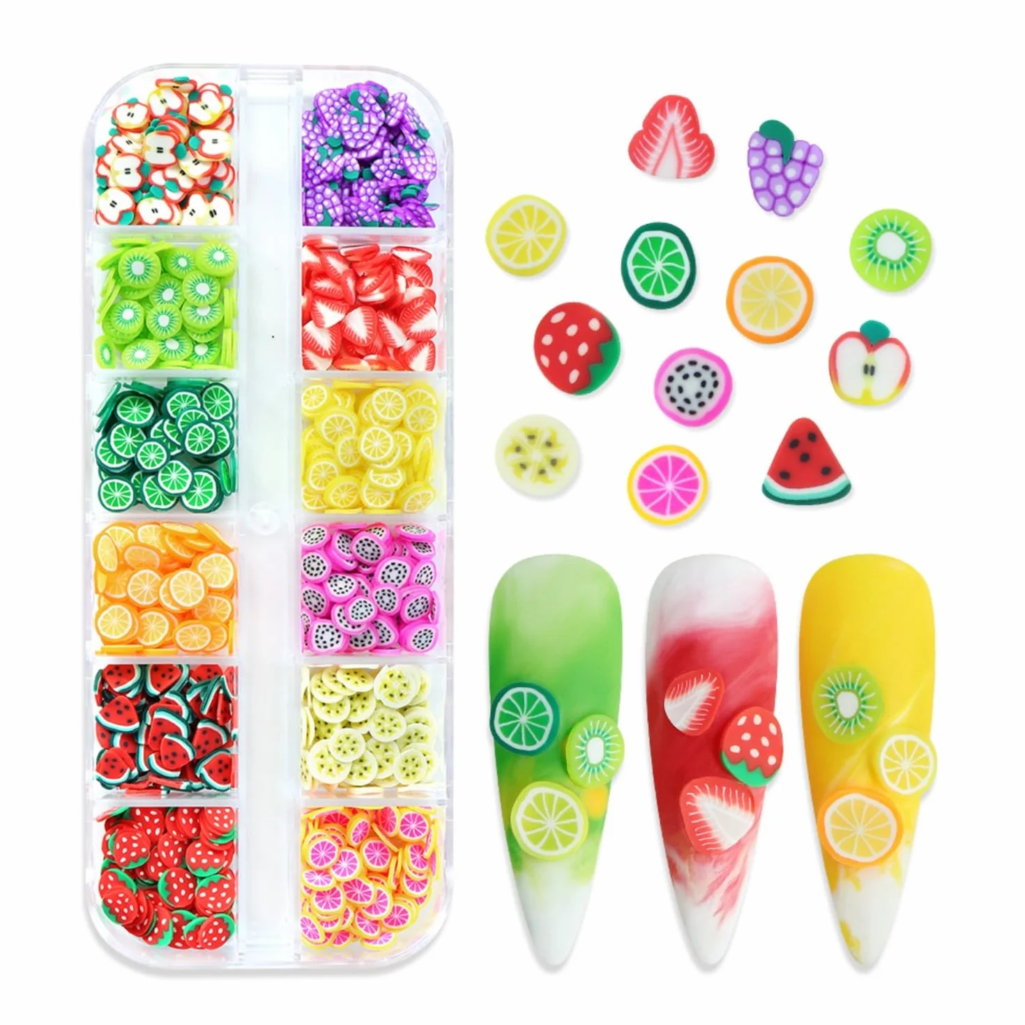Nail Art Decorations Fruits Flakes Accessoires Manucure