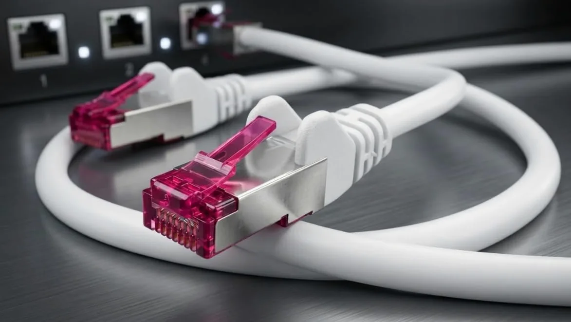 Lot de 10 câbles réseau CAT 6a - 2 m - Gris - RJ45 - Câble LAN S/FTP PiMF - Certifié GHMT - 10 Gbit/s 500 MHz - En cuivre CU - Pour routeur, commutateur, Smart TV, PC et réseau