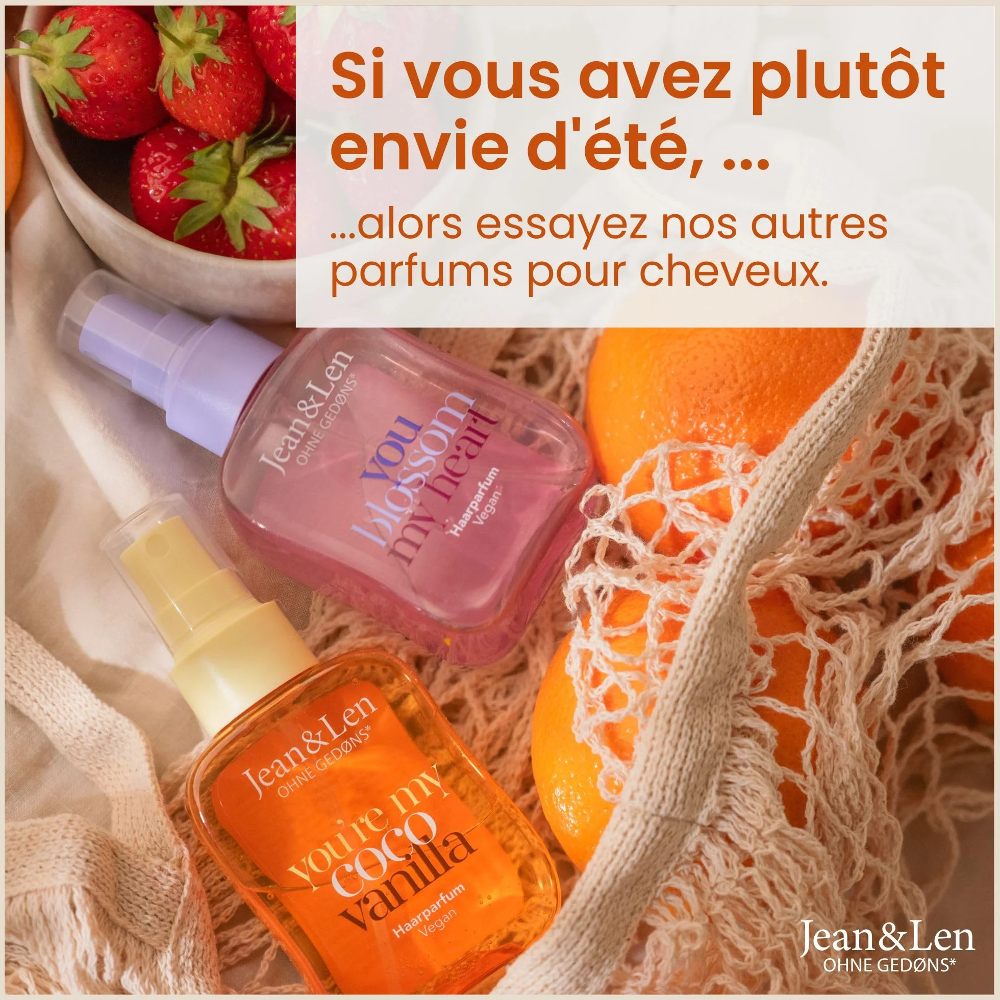 Jean & Len Parfum capillaire You're My Cutie Chai 105 ml nourrissant acides aminés panthénol végane
