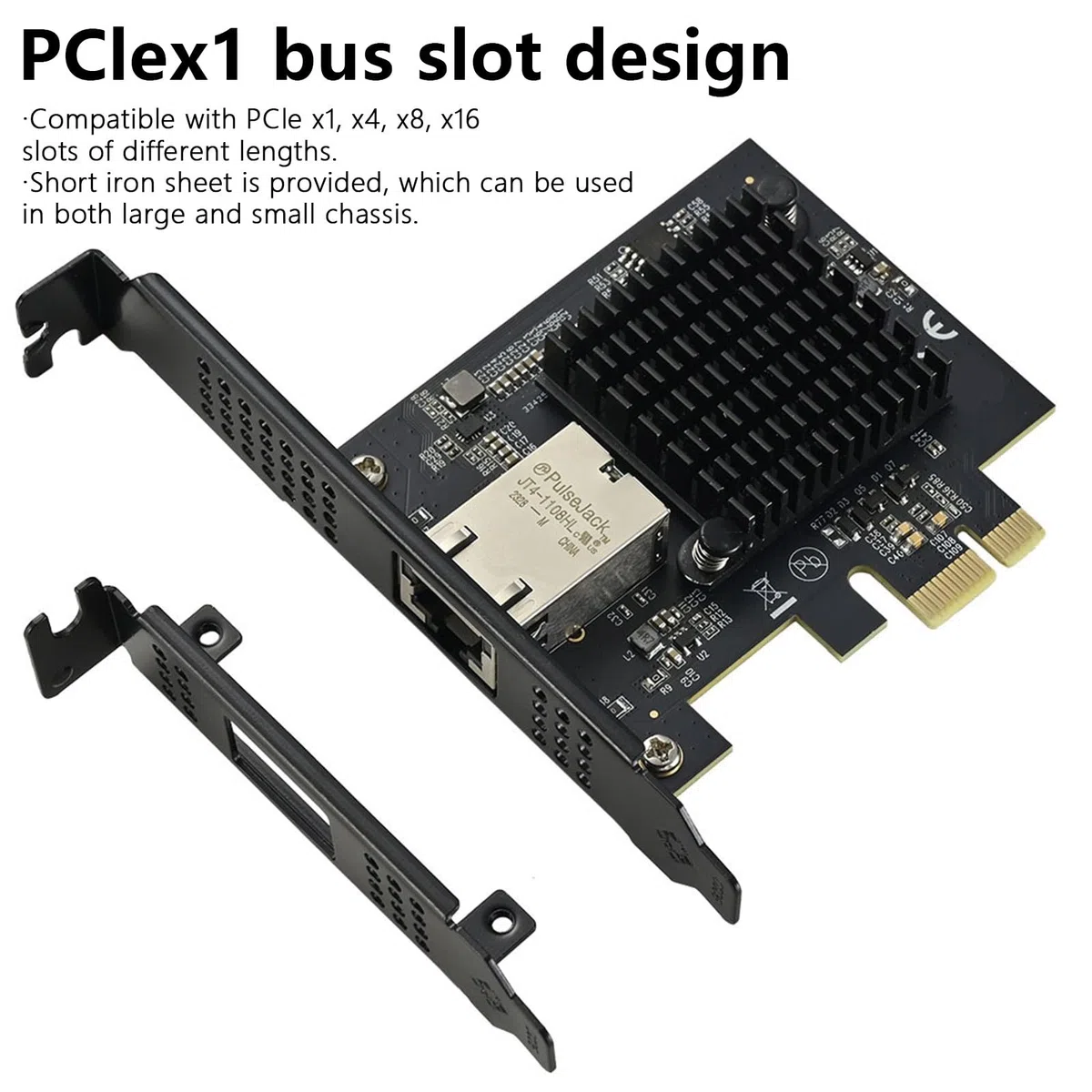 Carte réseau RJ45 à port unique, adaptateur réseau PCIE 1G/2.5.0G/5.0G/10Gbps Gigabit Ethernet