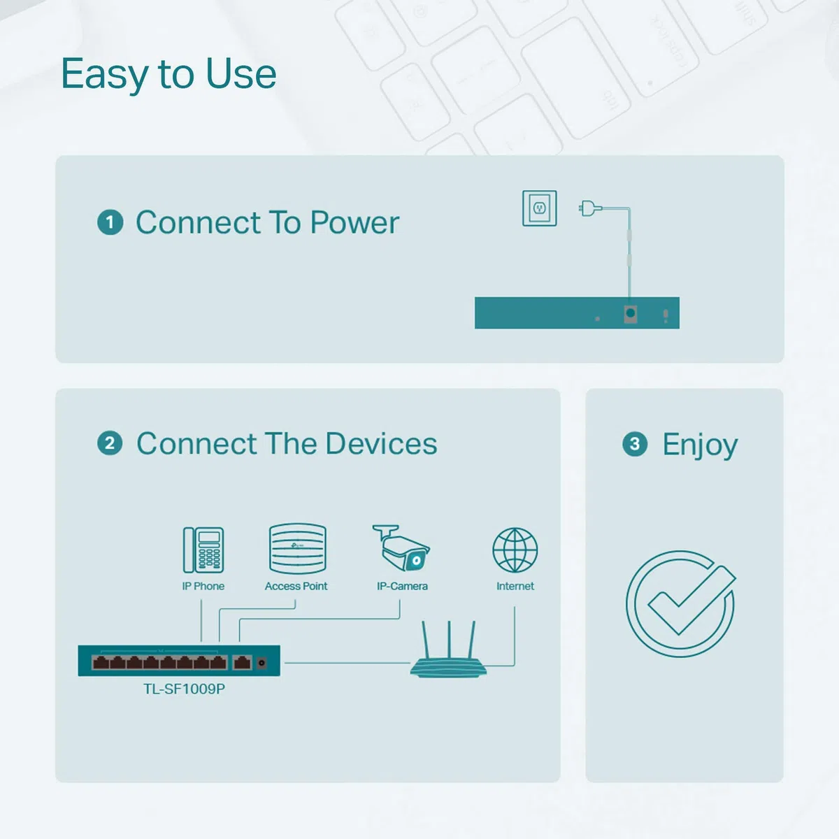 TP-Link 9 Port Fast Ethernet 10/100Mbps PoE Switch | 8 PoE+ Ports @65W | Sturdy Metal w/Shielded Ports | Limited Lifetime Protection | Extend Mode | Priority Mode | Isolation Mode (TL-SF1009P)