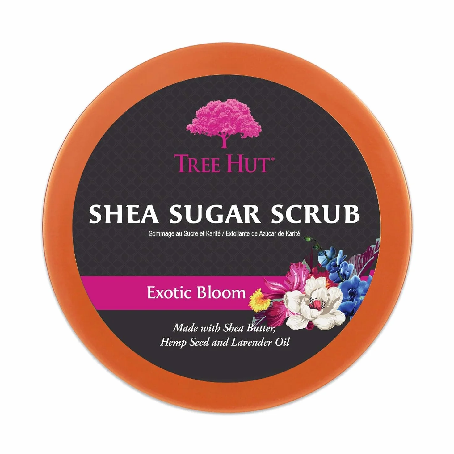 Exfoliating sugar scrub exotic flower 510 gr