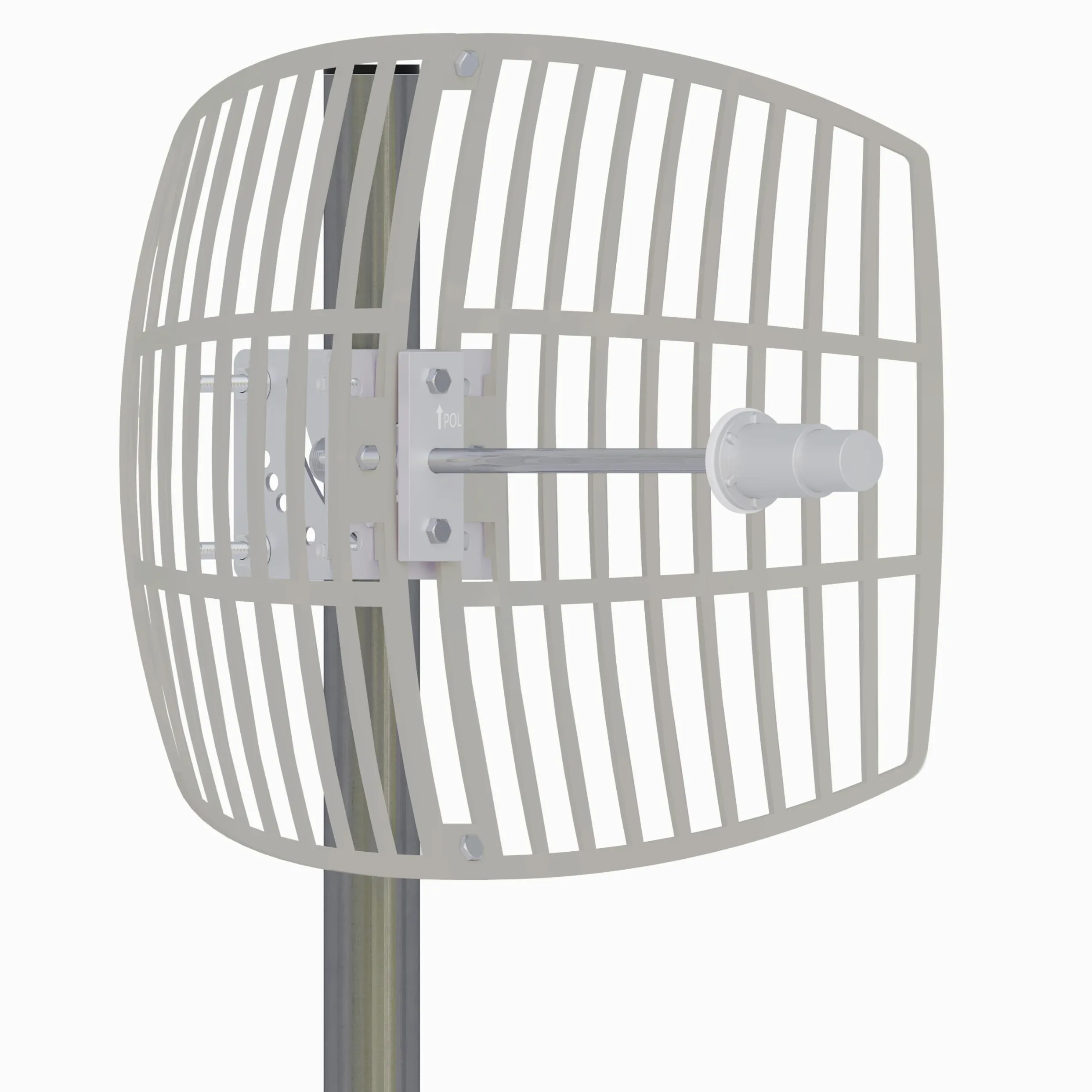 Antenne WiFi grillagée 5 GHz avec gain de 24 dBi – Réception Wi-Fi longue distance jusqu'à 10 km, résistante aux intempéries, avec câble basse perte de 10 m, compatible SMA et RP-SMA (5 GHz)