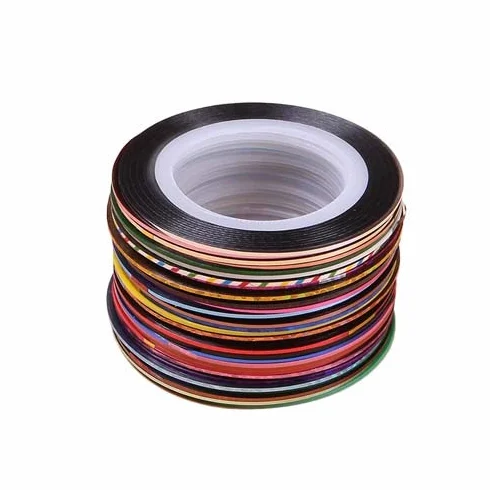 30pcs bandes décalcomanies ongles 3D Nail Art décorations feuille conseils bricolage