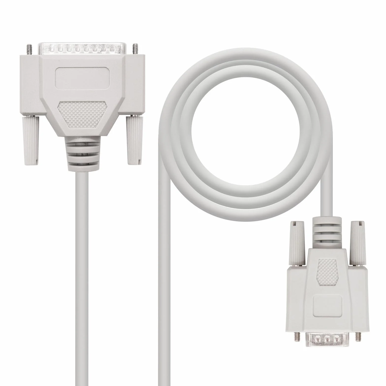 Câble Null Modem DB9 vers DB25 mâle, 1,8 m, transmission de données