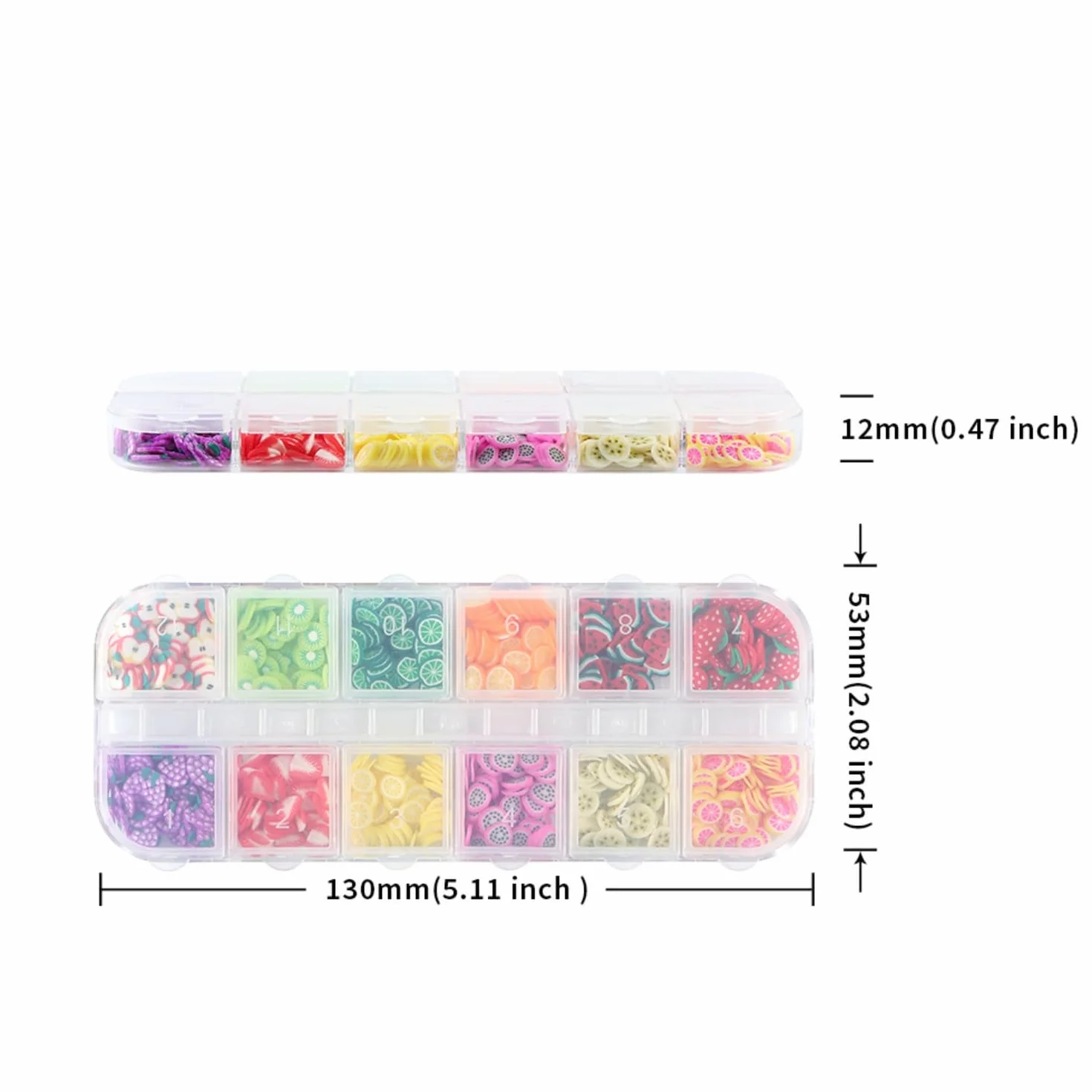 Nail Art Decorations Fruits Flakes Accessoires Manucure