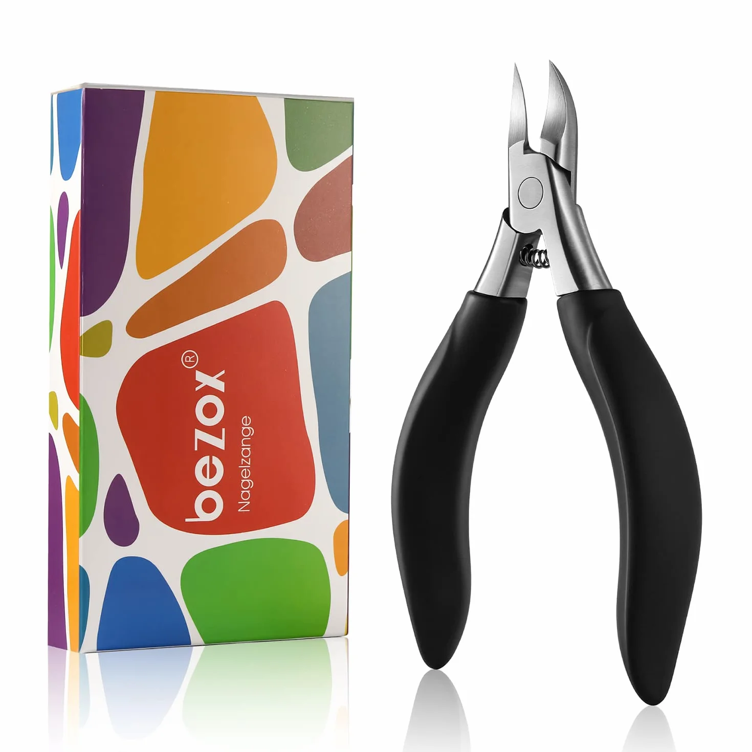 BEZOX précision Coupe ongles Tondeuse épais ongles incarnés Grip souple boîtes-cadeaux métal