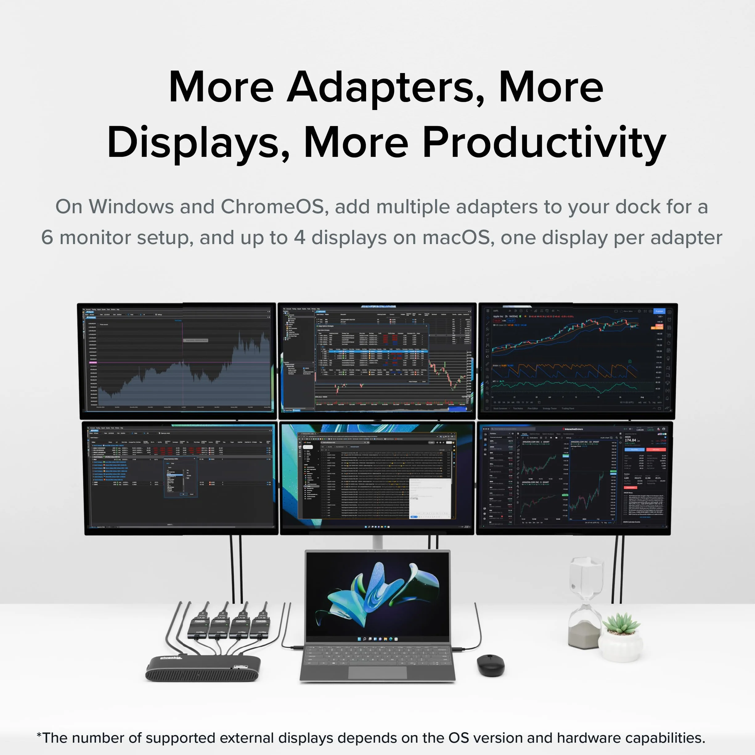 Plugable Adaptateur Graphique USB 2.0 vers VGA DVI HDMI Plusieurs Écrans 1920x1080 Windows 10 8.1 7 XP