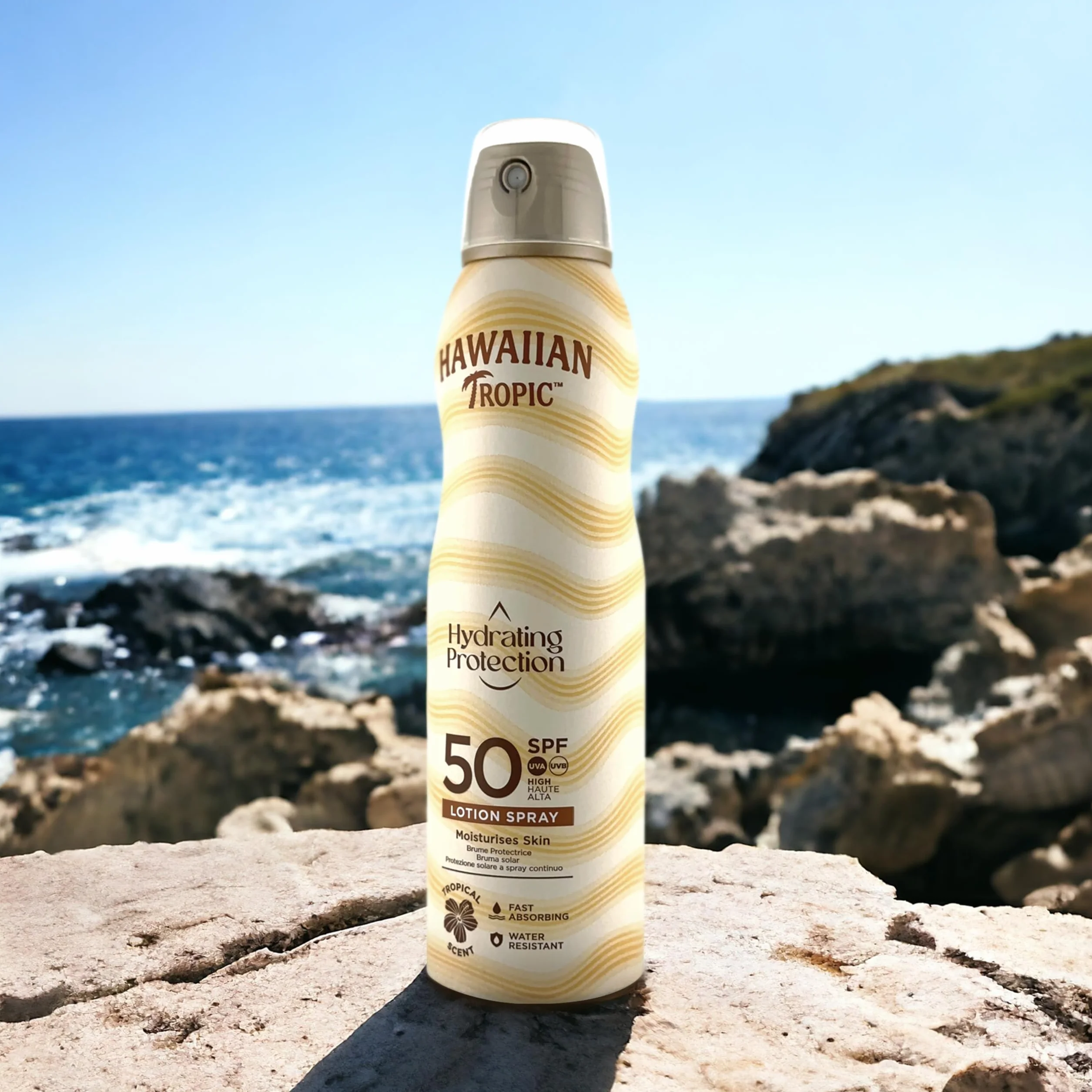 Hawaiian Tropic Brume protectrice hydratante SPF 50 Protection UVA UVB 220ml